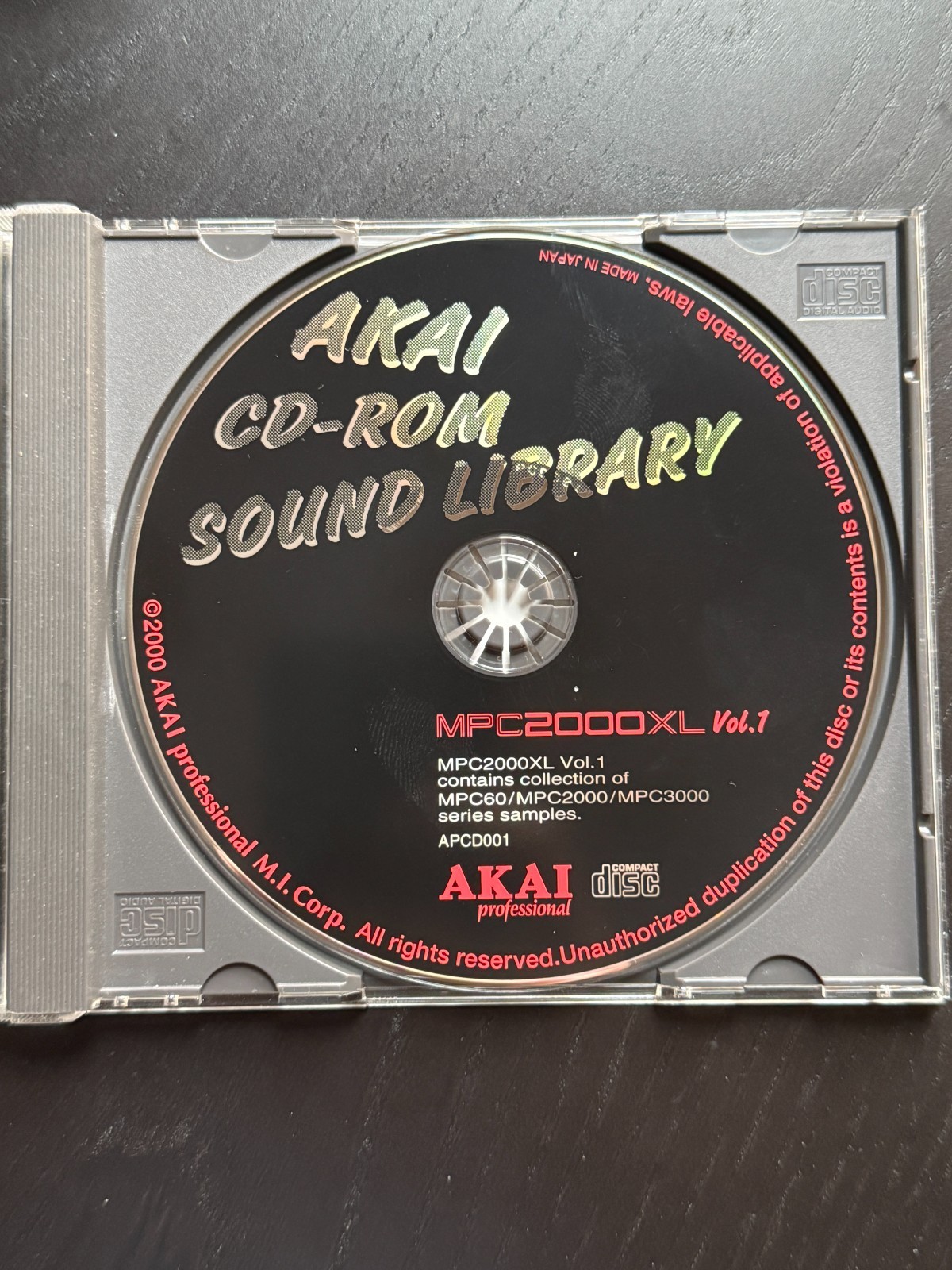 Akai CD-Rom Sound Library - MPC2000XL Volume 1 - Sample CD