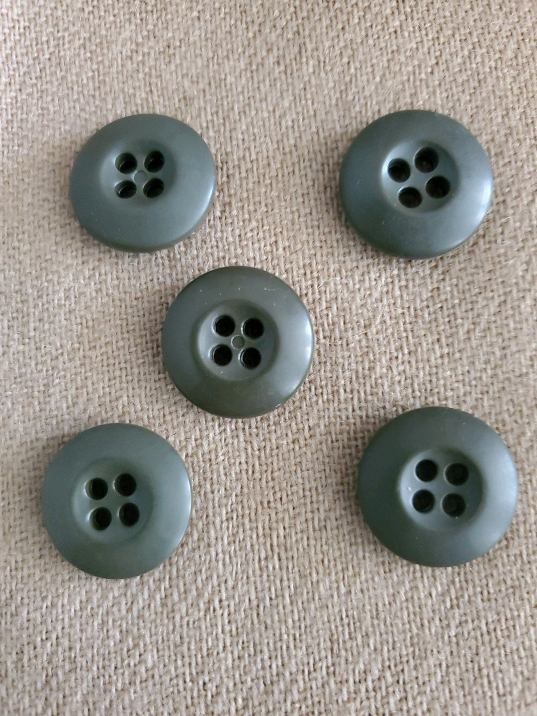 US Army Issue Buttons--5 Pack NOS--Repairs/Replacement--