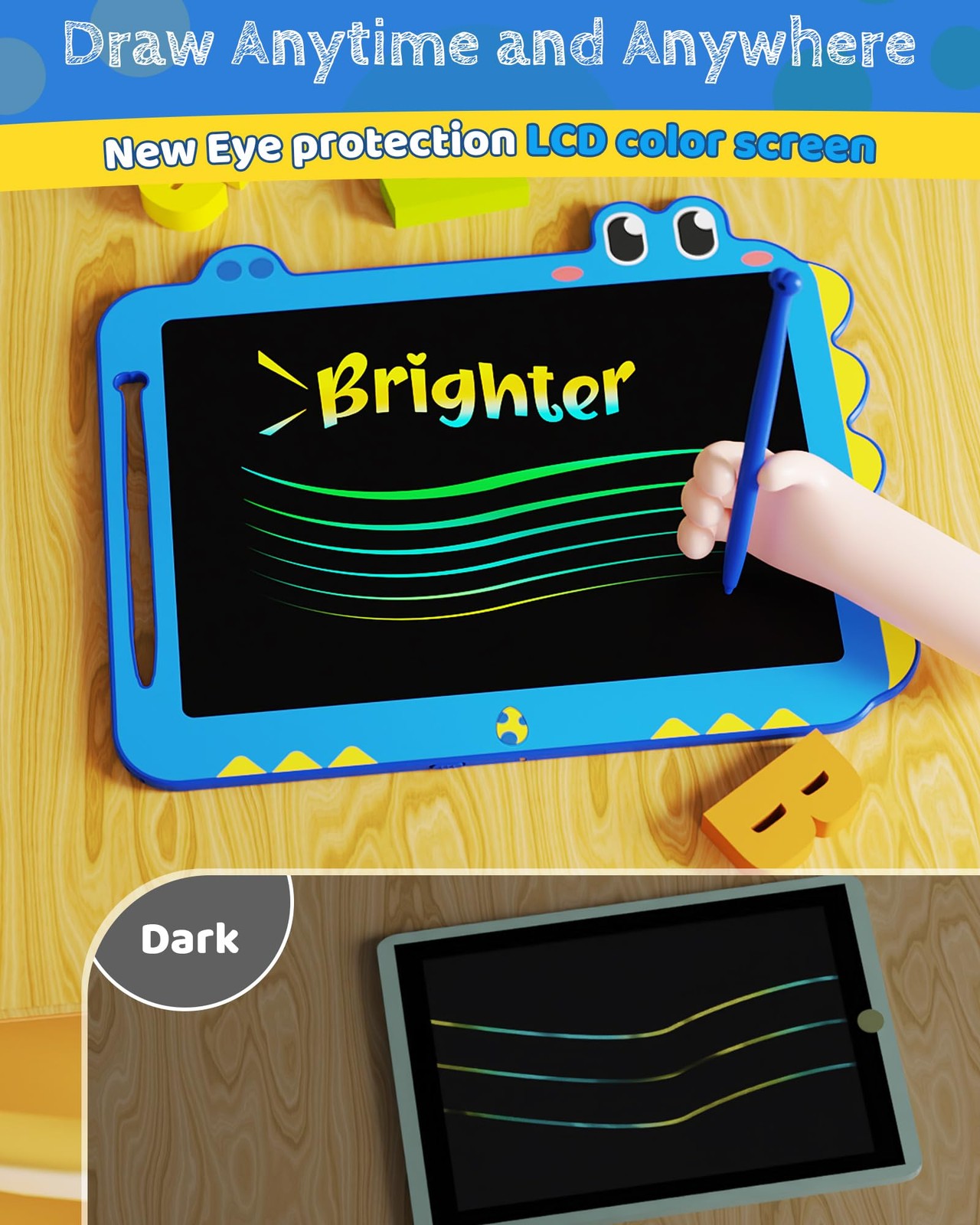 TEKFUN LCD Writing Tablet Blue 12in