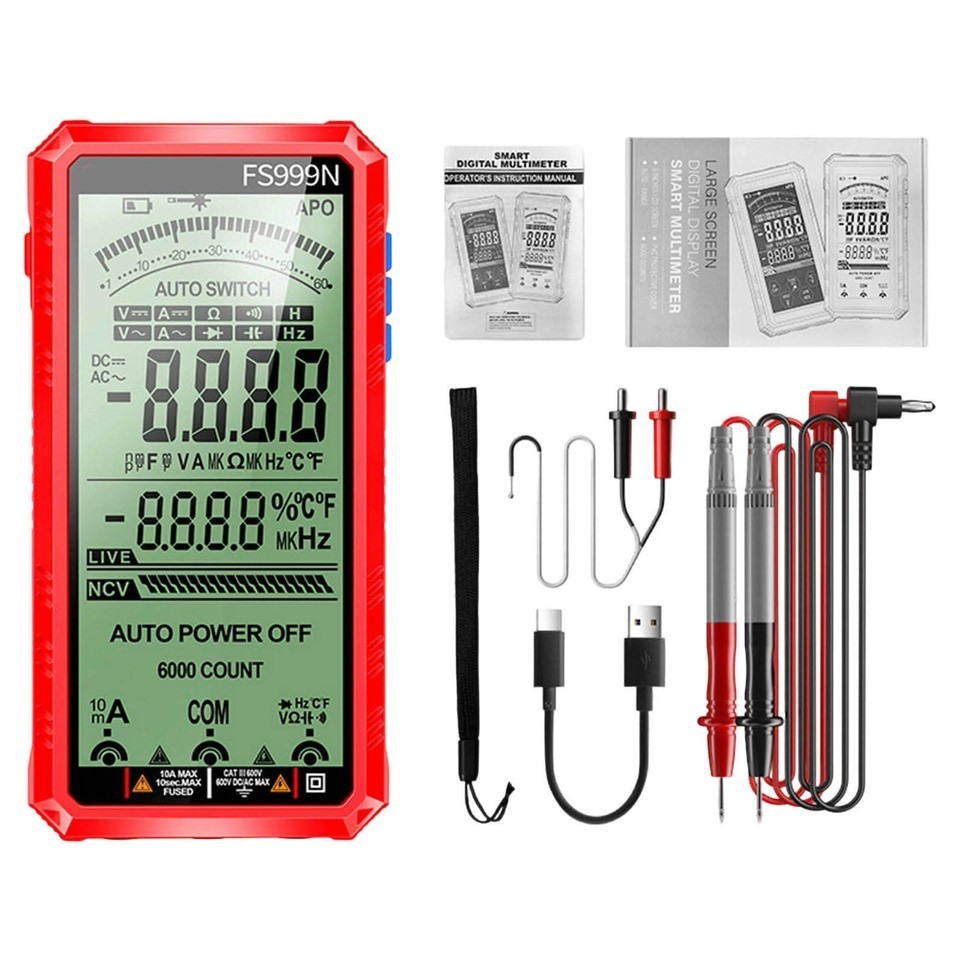 Intelligent Fully Automatic True Rms 6000 Count Digital Voltmeter