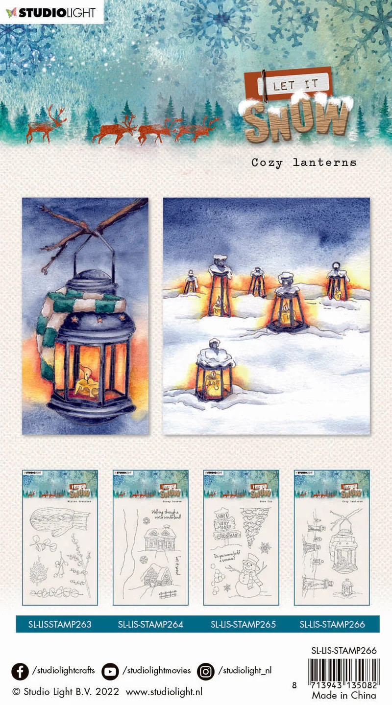 STUDIO LIGHT - ACRYLIC STAMPS - COZY LANTERNS