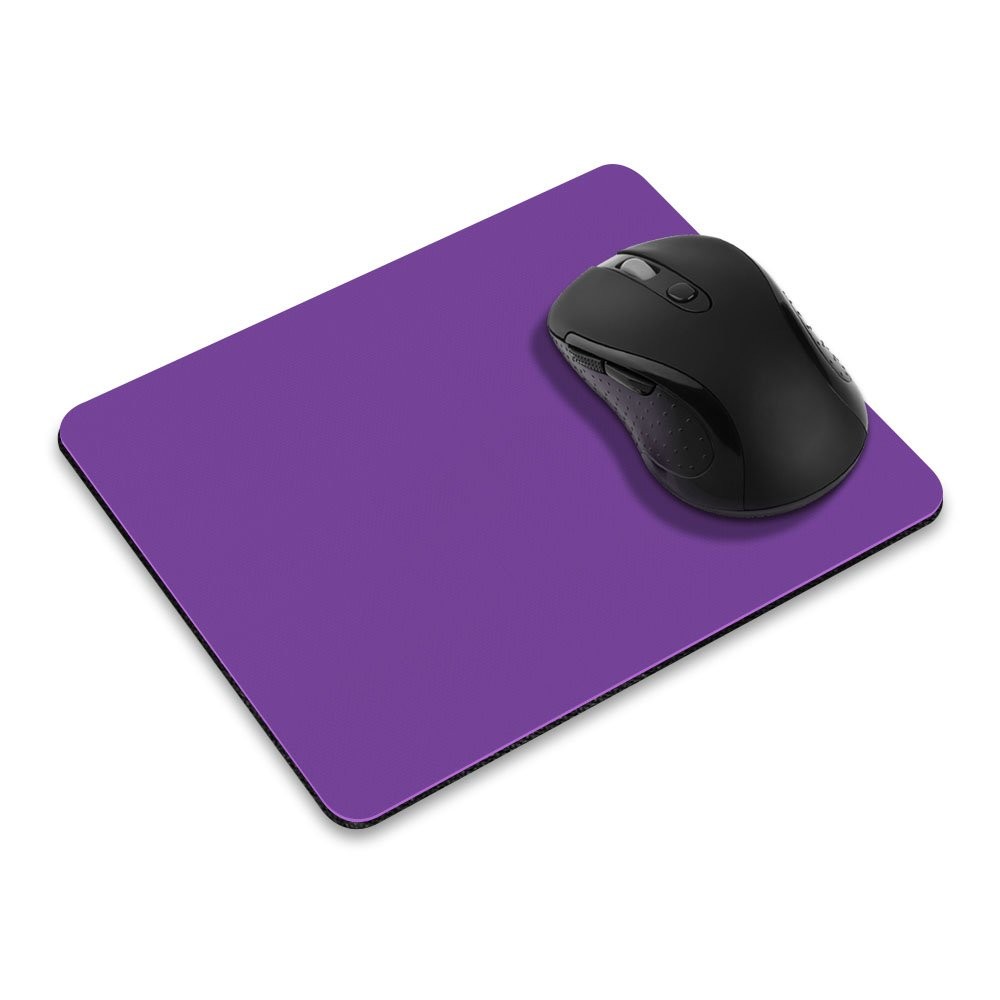 FINCIBO Non-Slip Rectangle Mousepad, Solid 8.66 x 7.08 inches, Orchid Purple