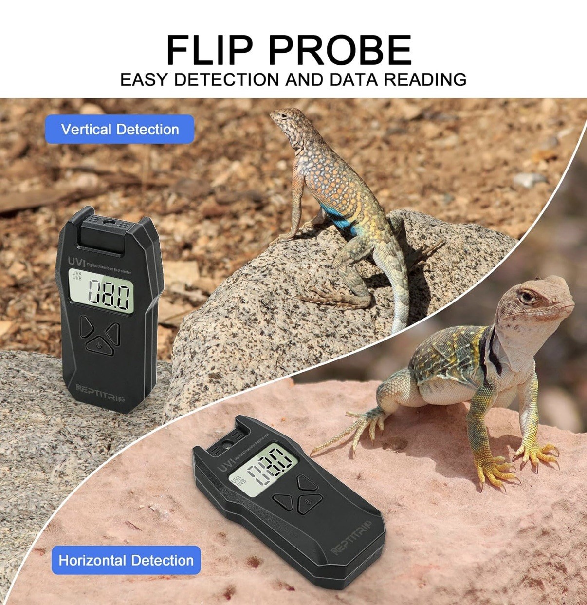 Reptitrip Ultraviolet Radiation Detector Digital UVI Meter Radiometer Tester