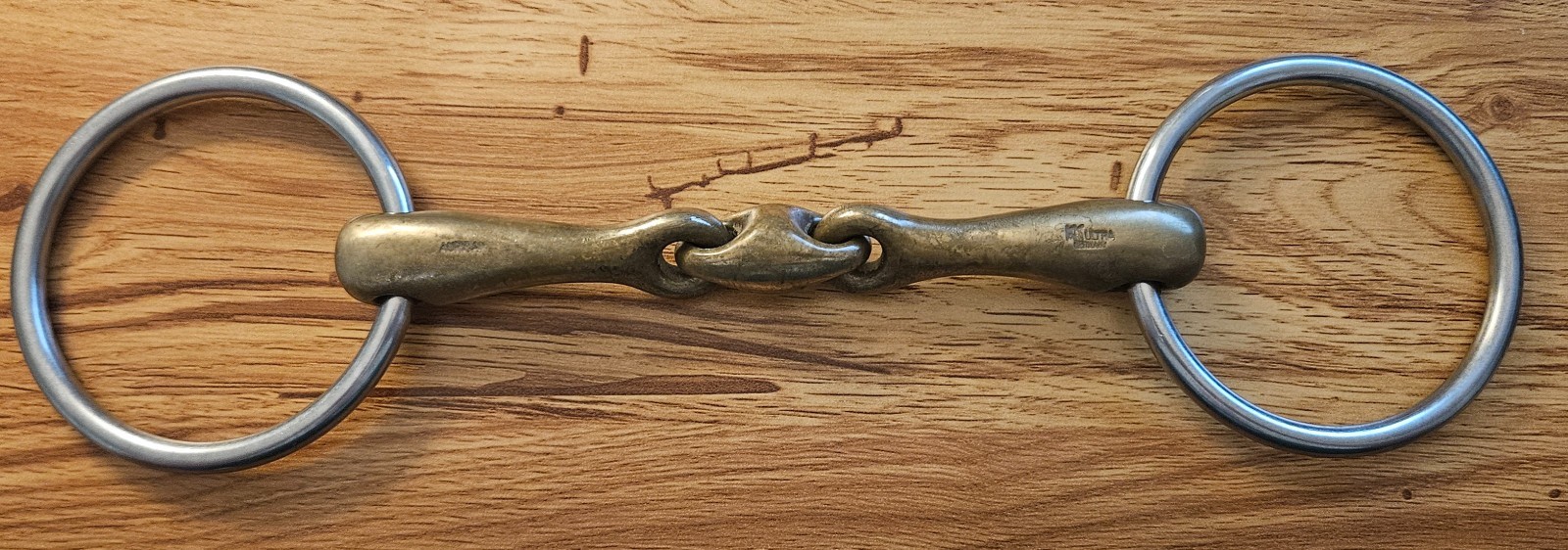 Herm Sprenger KK Ultra Bradoon Loose Ring Snaffle Aurigan (Double-Jointed) 5 1/2