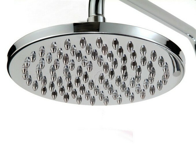 8" inch Chrome Brass Round Rainfall Rain Bathroom Shower Head Gsh044