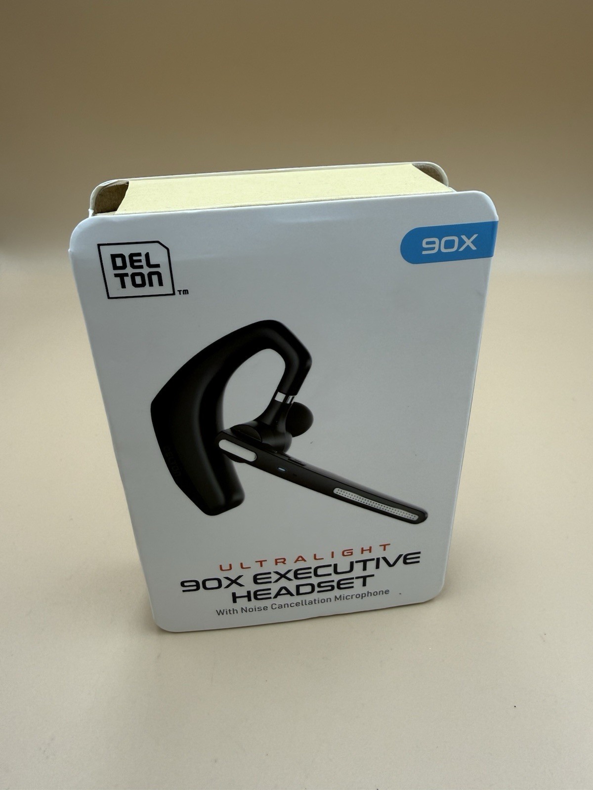 Delton 90X Wireless Bluetooth Headset with Charging Case - Black