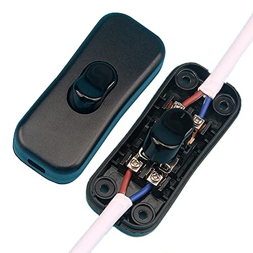 2Pack Inline Cord Switch, On/Off Lamp Control Appliance Switch for Bedroom Ta...