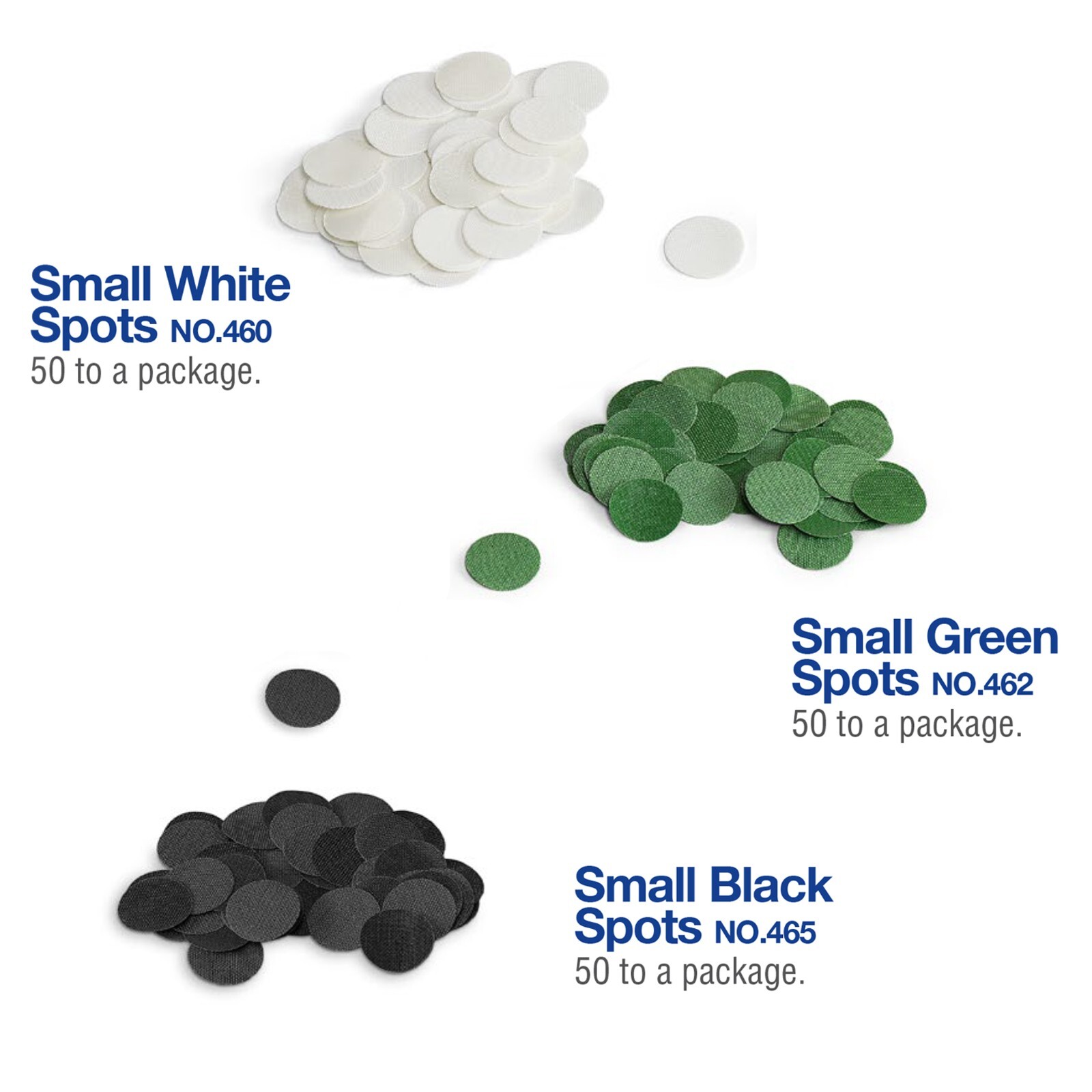 Tweeten Small Black Spots for Pool Billiard Table 50 pcs - 1/2" - Self-Adhesive