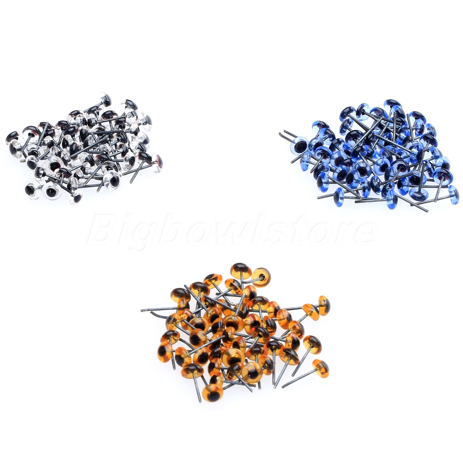 150 Pairs 5mm Glass Eyes DIY Parts for Needle Felting Sewing Toys Cute Bear Doll