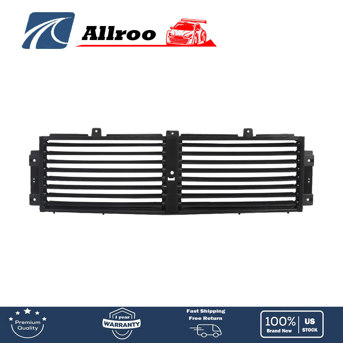 For Chevy Traverse 2018-2019 2.0L L4 Upper Cowl Active Shutter Grille 84646340