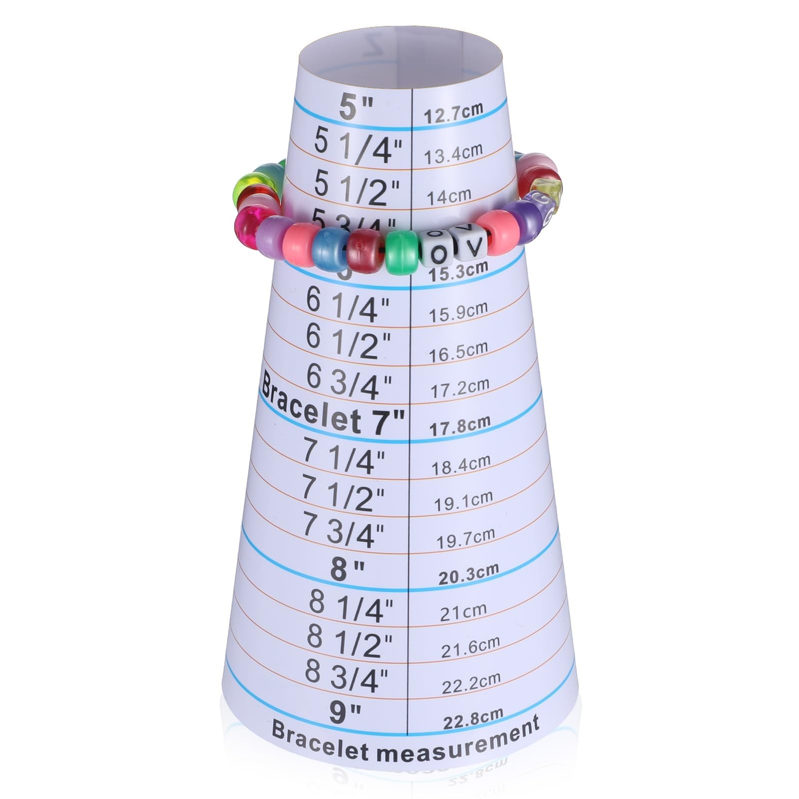 2 Pcs Bracelet Mandrel and Bracelets Sizer