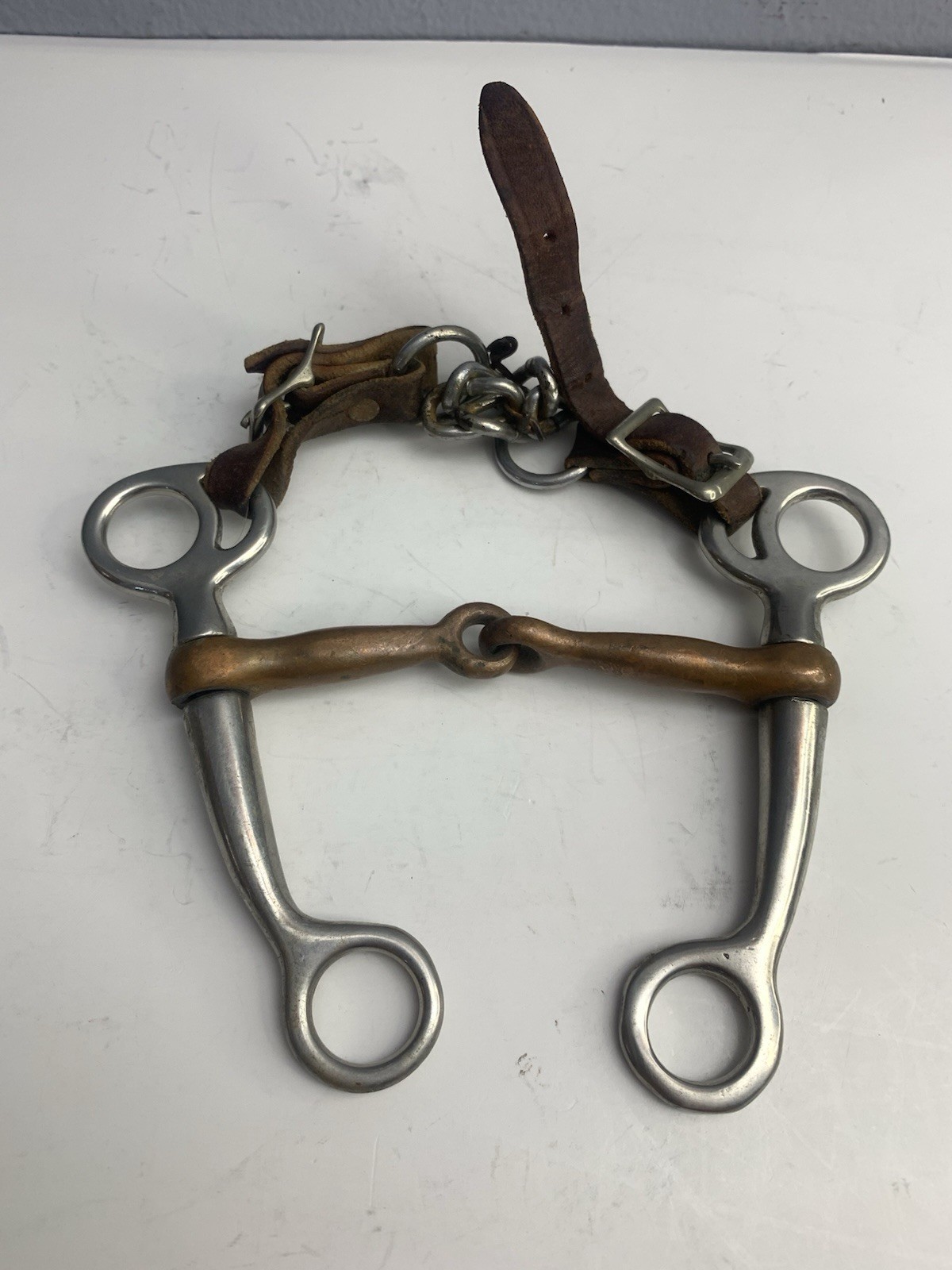 Horse Tack - 5” Tom Thumb Snaffle Western Bit SS Shank Copper Mouth Single Joint