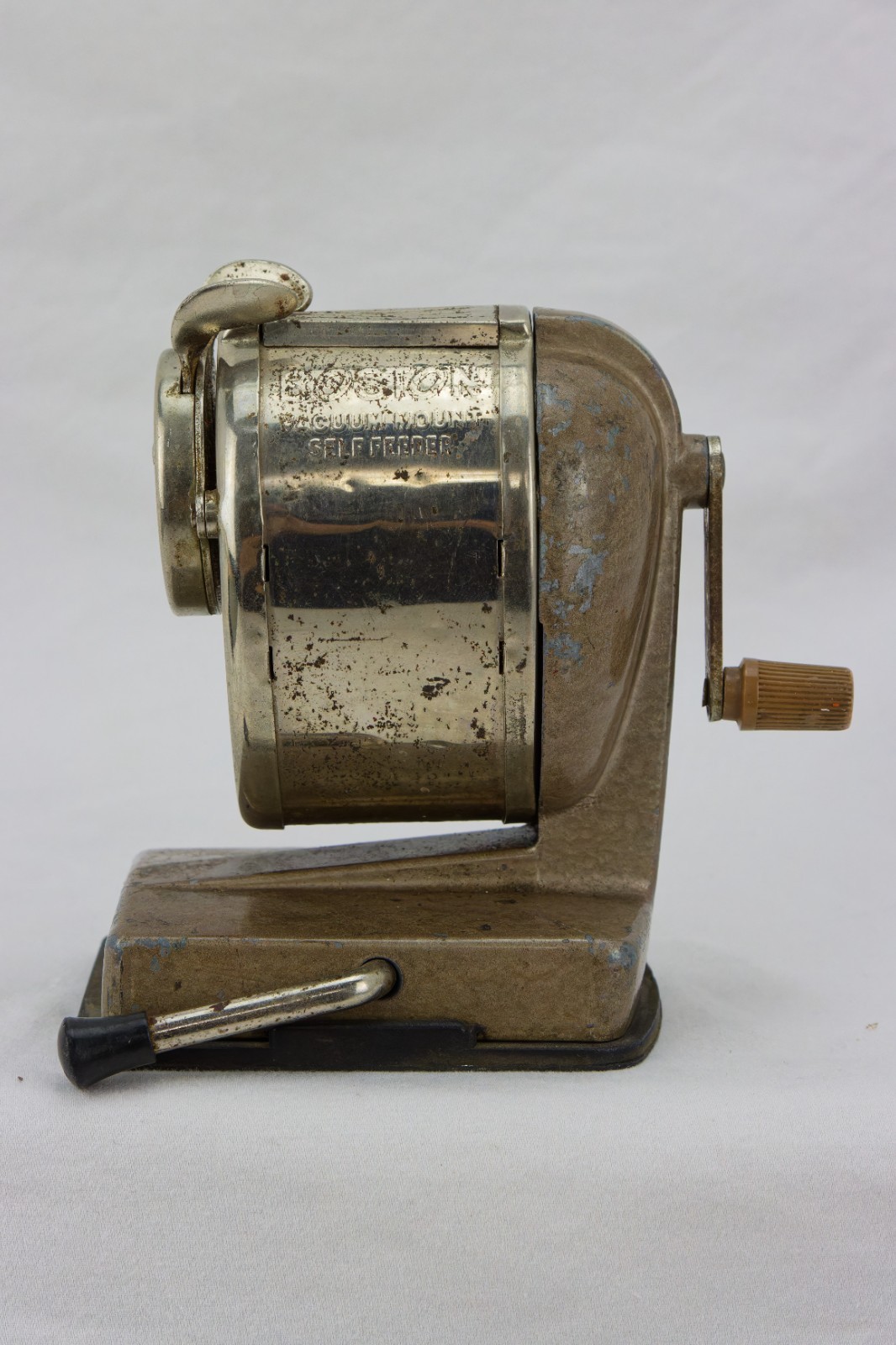 Boston Vacuum Mount Self Feeder Pencil Sharpener, Vintage