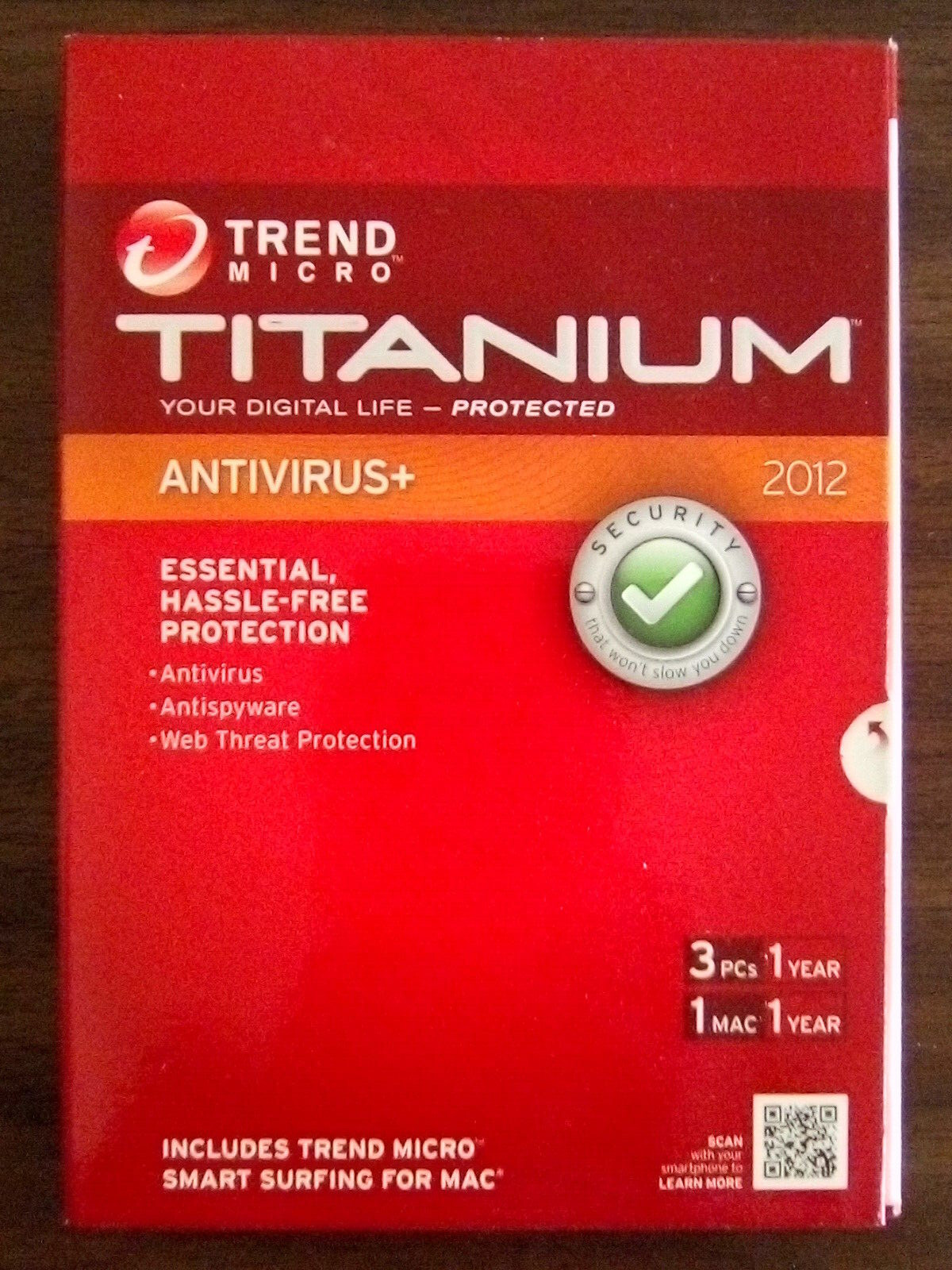 Trend Micro Titanium Antivirus+ 2012 (for up to 3 PCs)