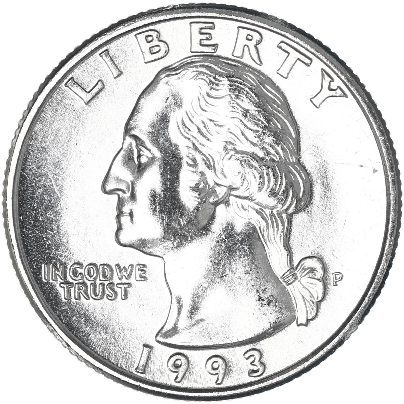 1993 P Washington Quarter BU US Coin
