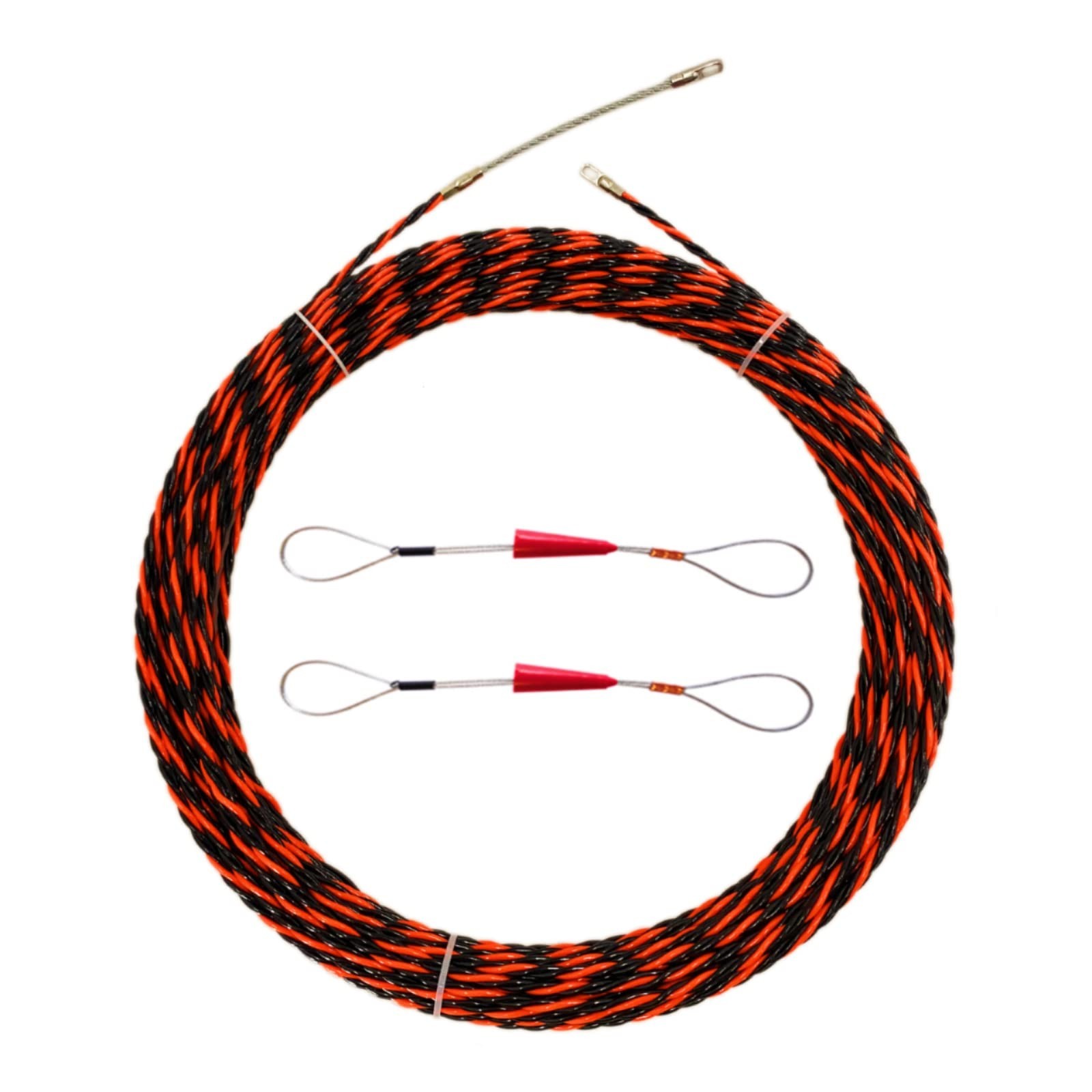1/5" 50ft Fish Tape Cable Puller Cable Rods Kit 15M PET Electrical Cable Pull...