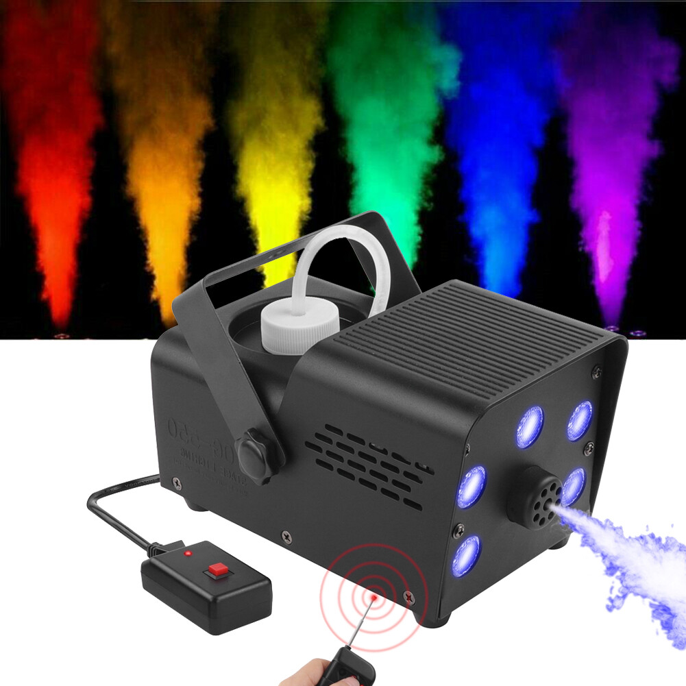 500W 3 IN 1 RGB LED Fog Smoke Machine Effect Stage Light Party DJ Wedding Remote