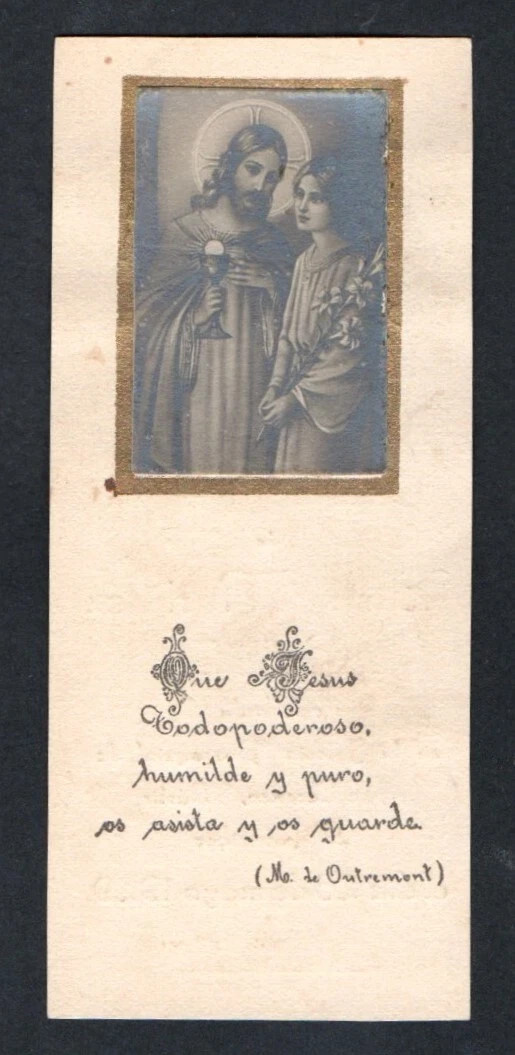 Holy card antique de Jesus santino image pieuses estampa