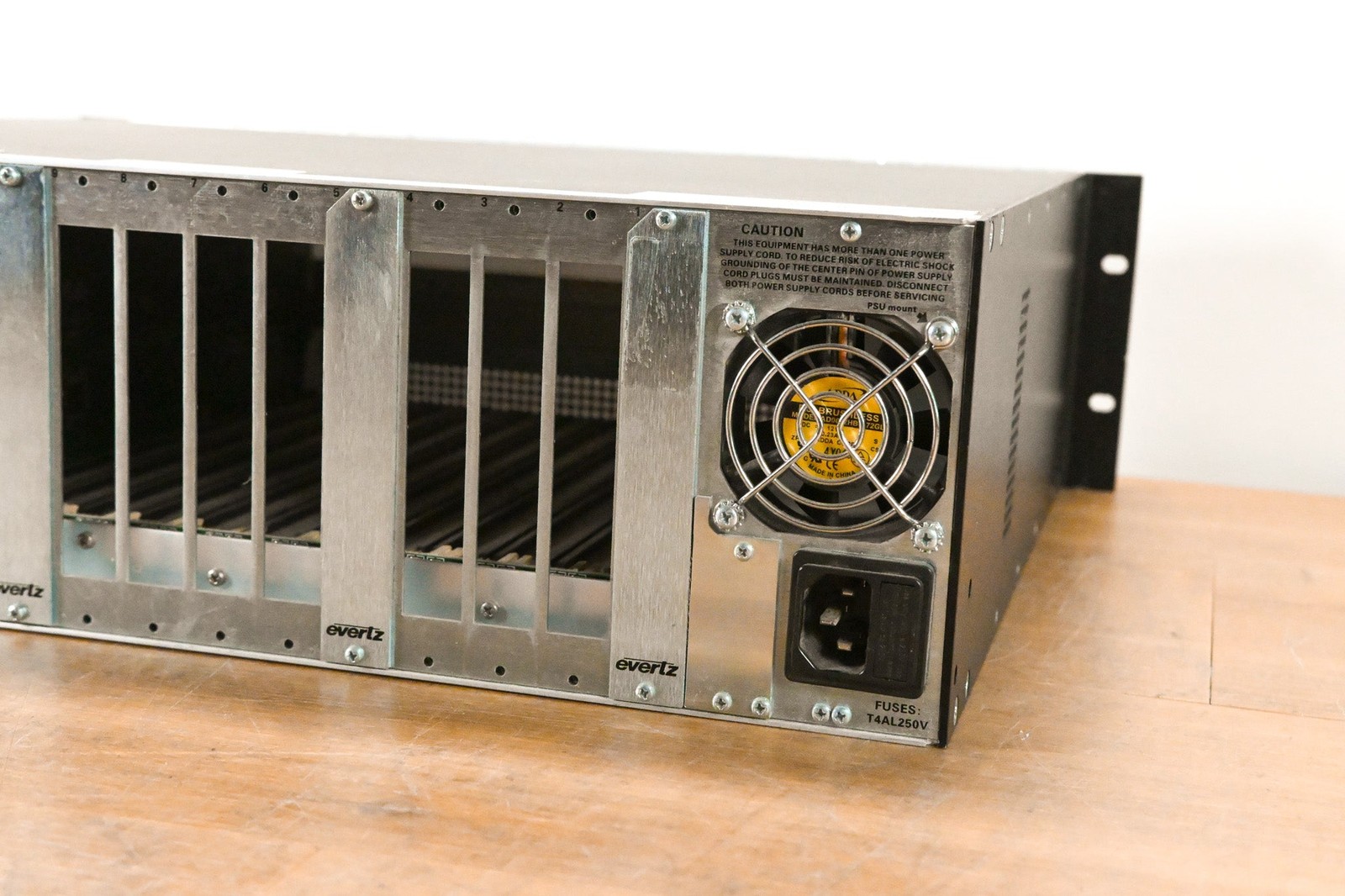 Evertz 7700FR-C MultiFrame Chassis with Cards CG01V8X