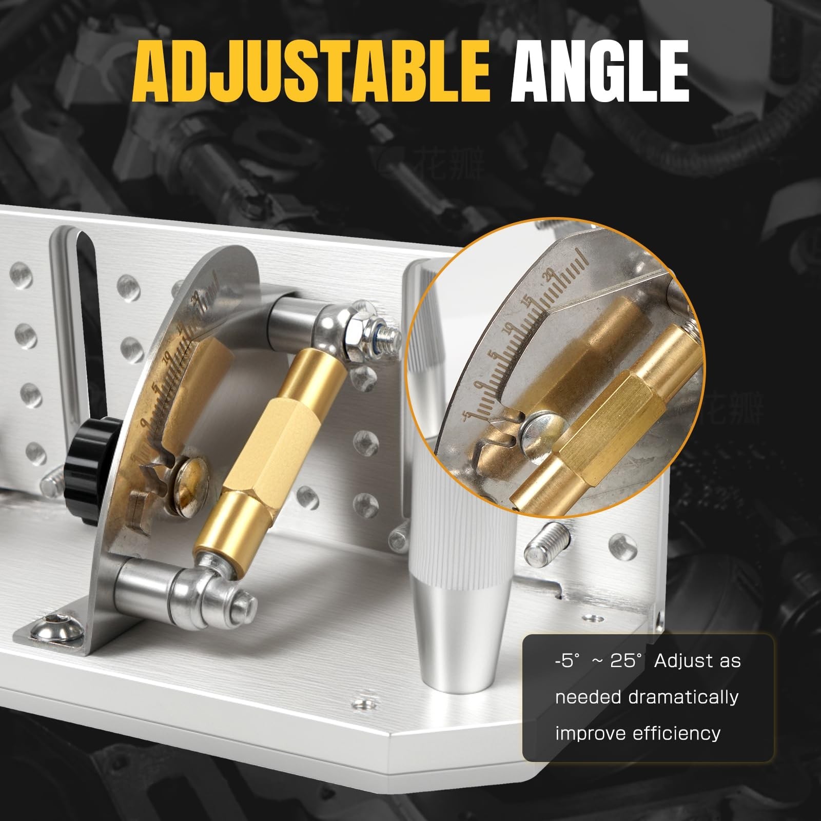 Adjustable Knife Jig for Belt Grinder - 7.75" Sharpening Locator, Angle Guide -5