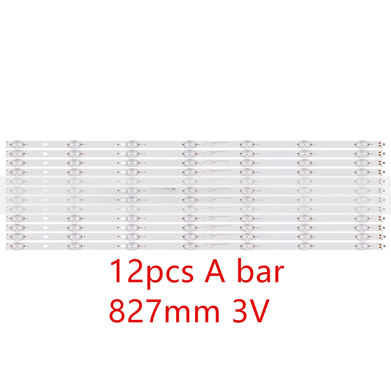 12pcs A LED Strips For ONN 100044717 E4FAA75R WR75UT4210 LED75D07A-ZC66AG-05/05D