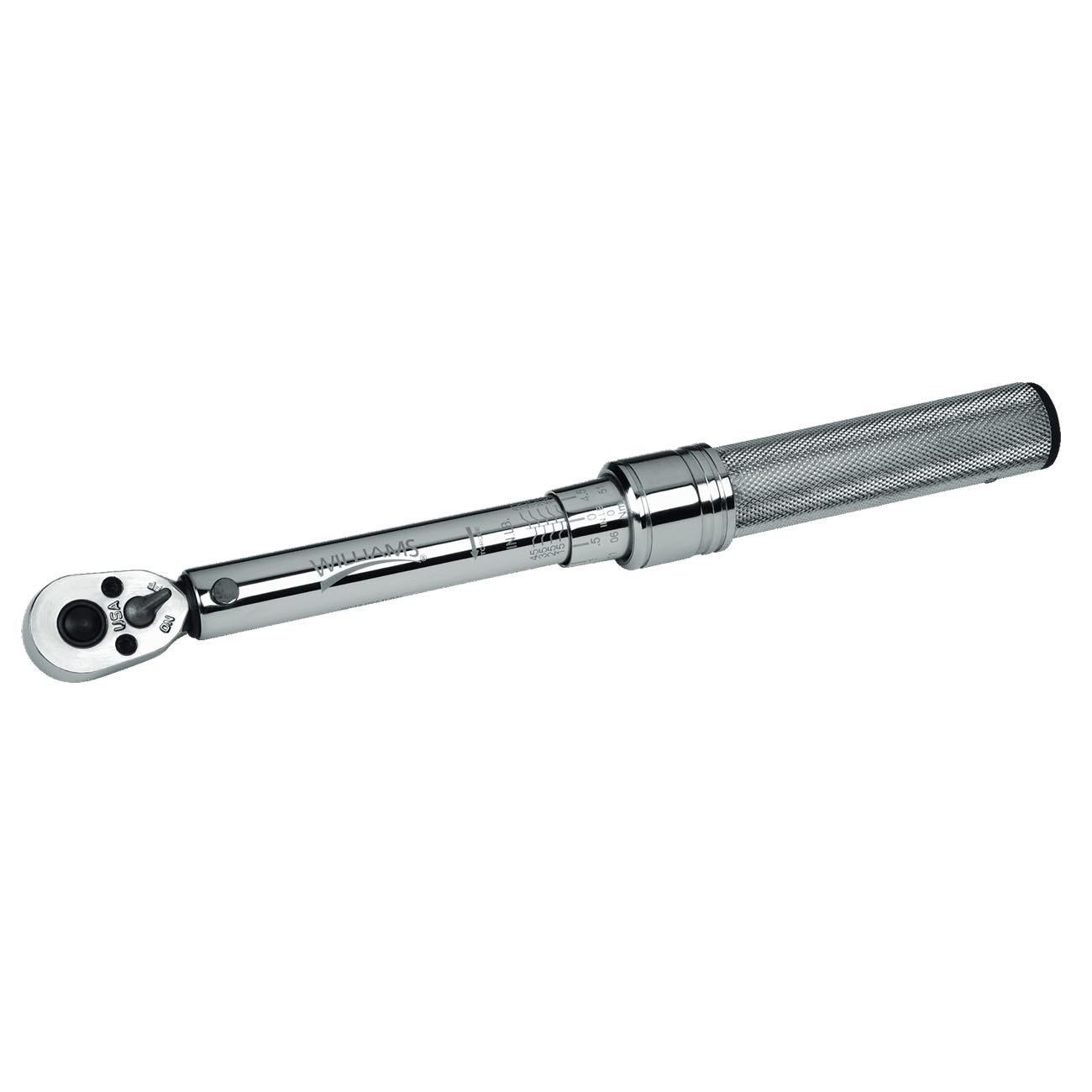 Williams 3/8 Drive 5-75 ftlb Micro-Adjustable Torque Wrench w/ Non-Slip Grip