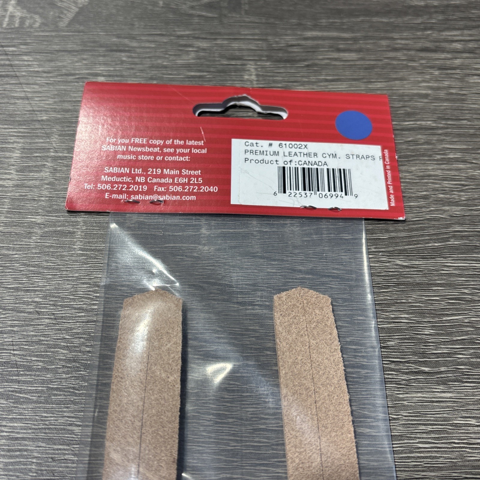 SABIAN PREMIUM LEATHER STRAPS - 61002X