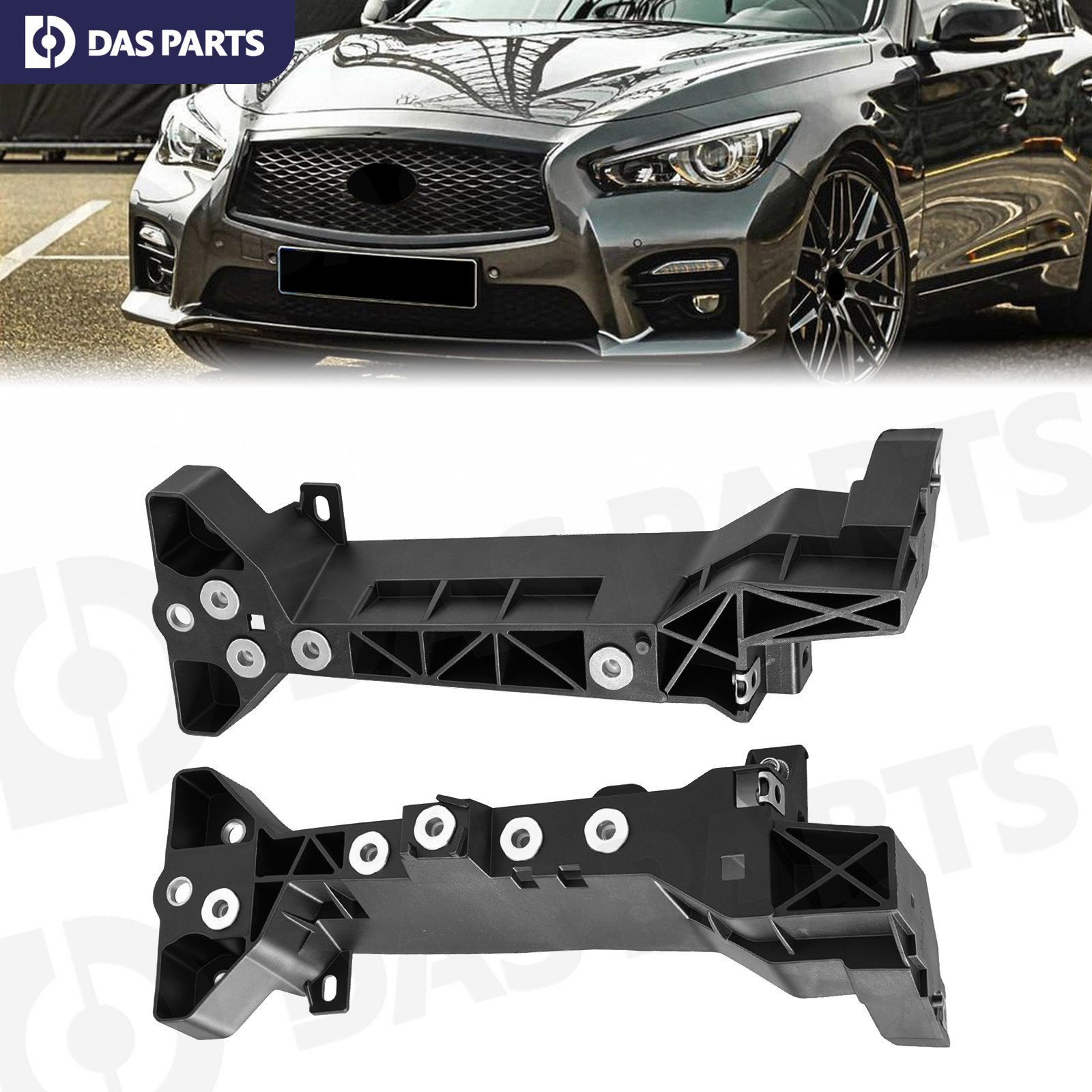 For 2014-24 Infiniti Q50 Q60 Core Support Radiator Headlight Bracket Left&Right