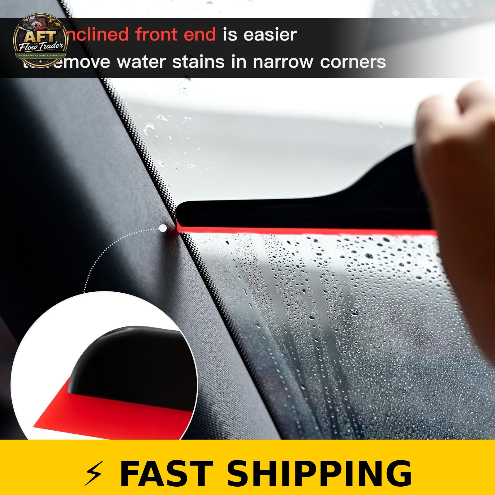 NEWISHTOOL Window Tint Tools - 3 PCS Silicone Squeegee Set