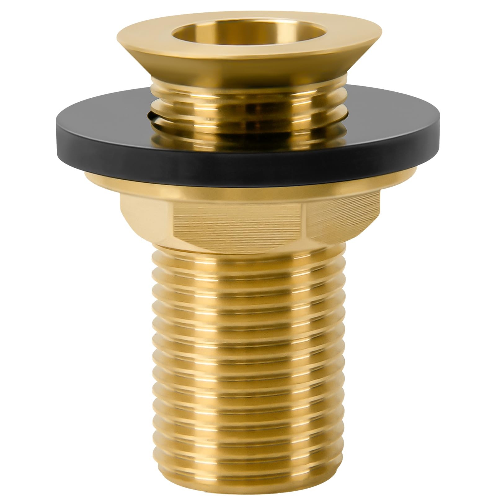 Drip Tray Drain Assembly 2 Brass Fitting 1/2 NPT Outlet Gasket Lock Nut
