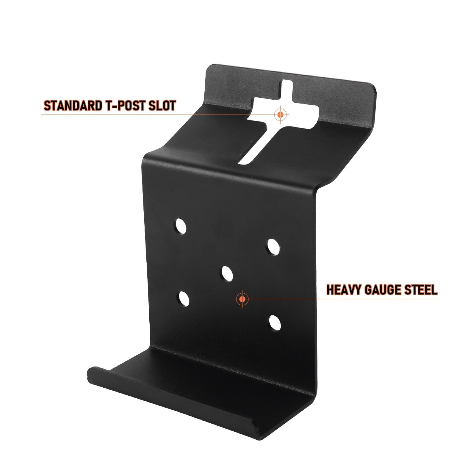 T-Post Bracket Hanger Target Mount AR500 Steel Target Bracket (8)