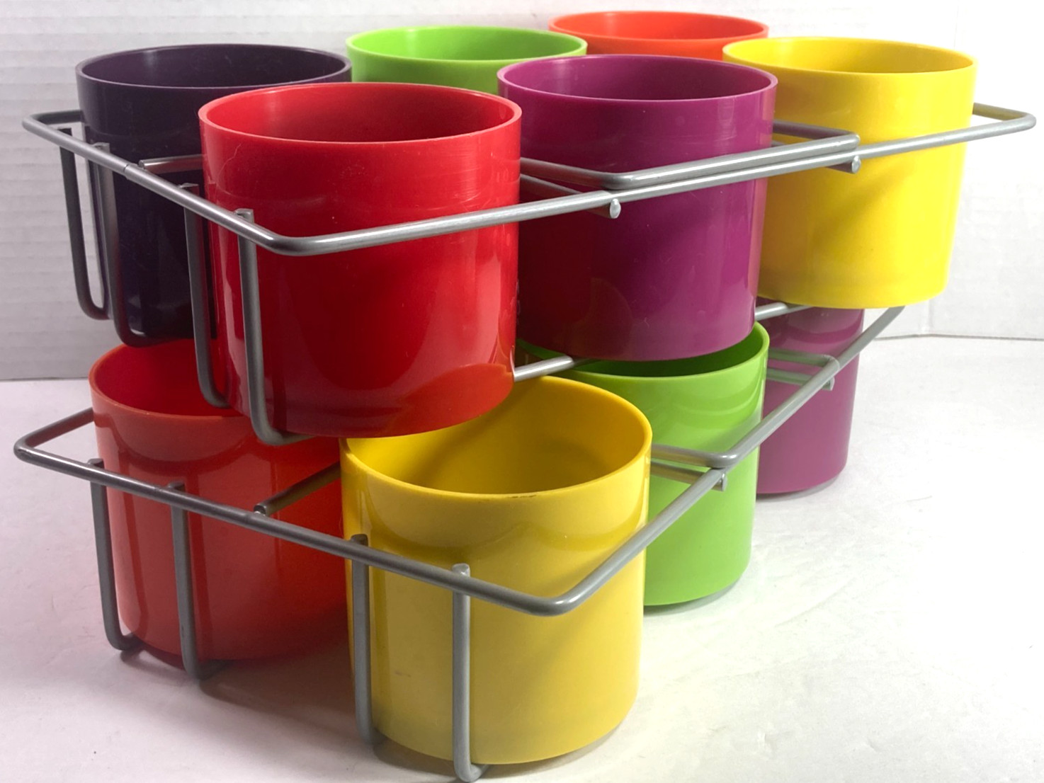 PAIR (2 SETS) SENSATIONAL CLASSROOM  6-CUP CADDIES SCHOOL / ART SUPPLIES