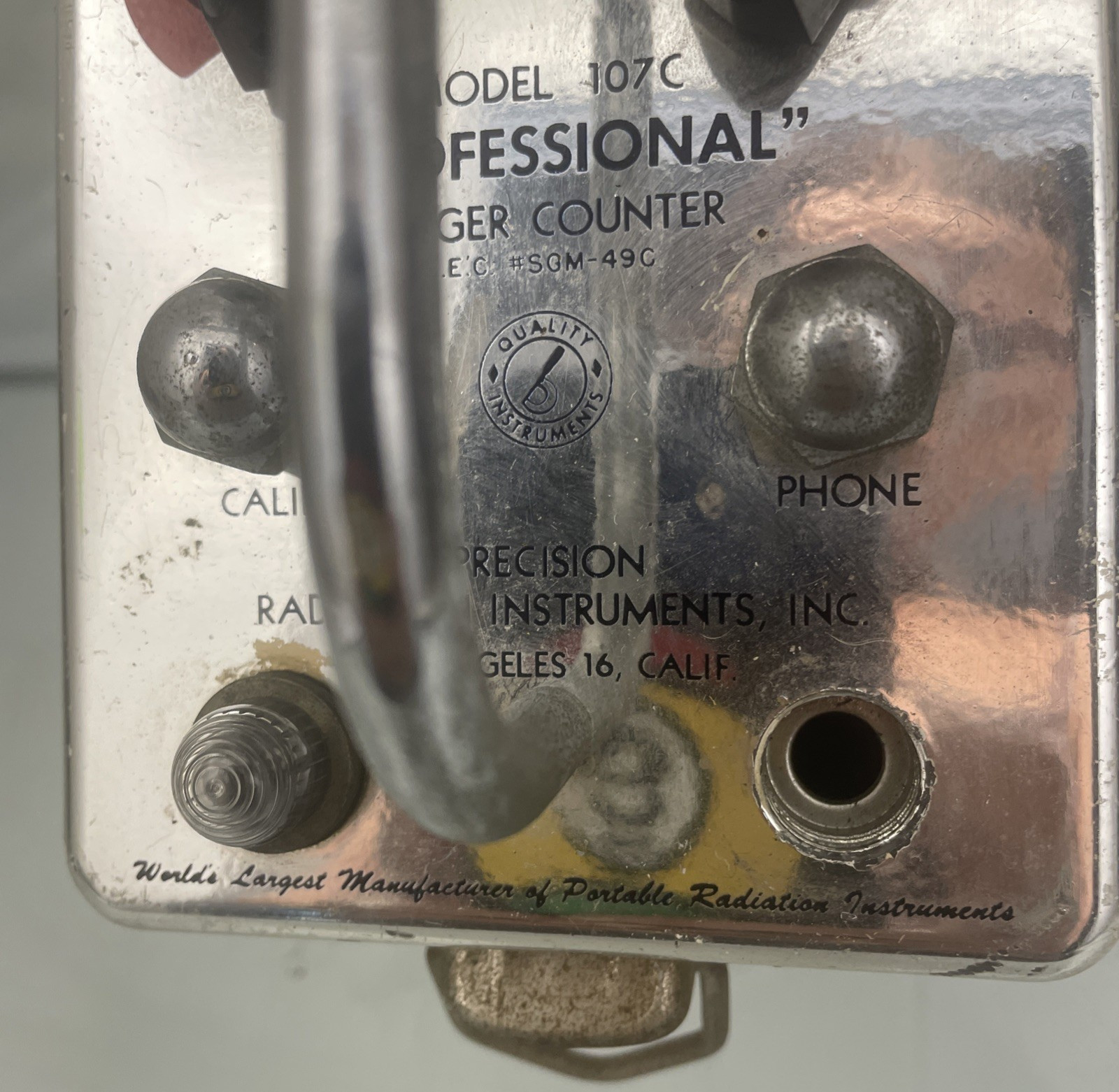 GEIGER COUNTER Model 107C Precision Radiation Instruments PROFESSIONAL 7x4x5”