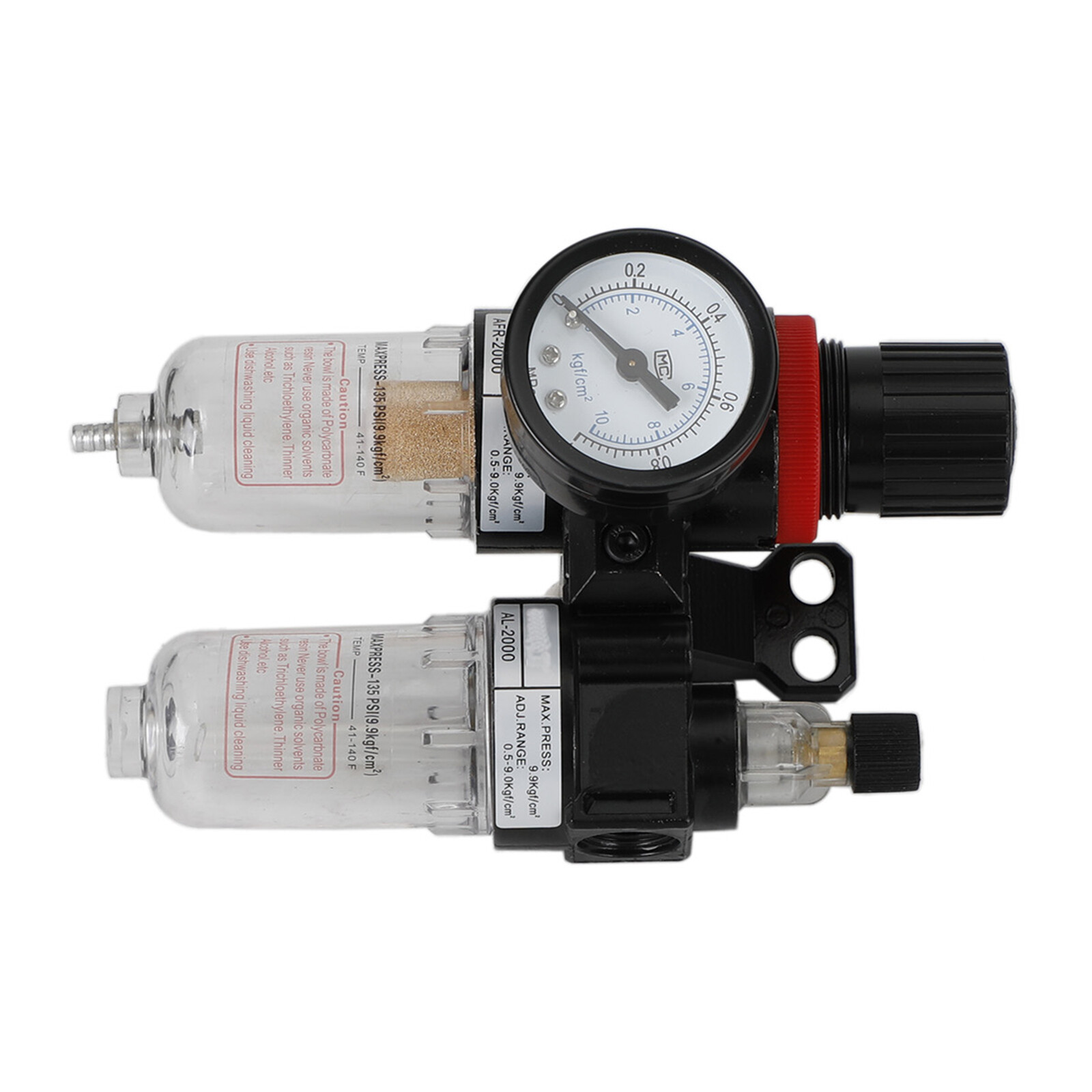 AFC-2000 Pneumatic Air Compressor FilterRegulator Moisture Trap Pressure Gauge B