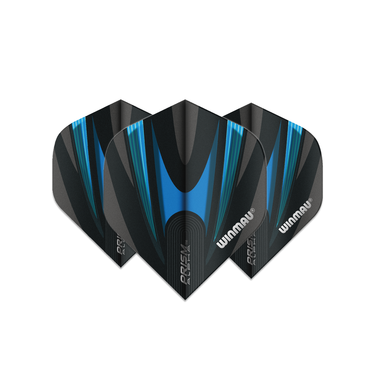 Winmau Prism Alpha Standard Dart Flight - Aqua & Black