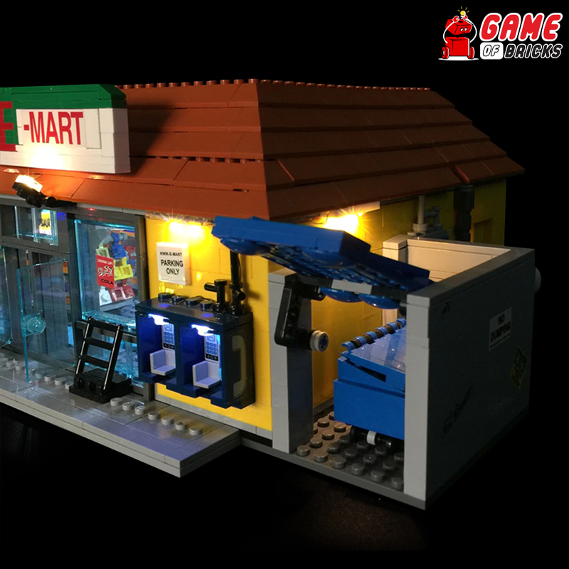 LED Light Kit for Kwik-E-Mart - Compatible with LEGO® 71016 Set