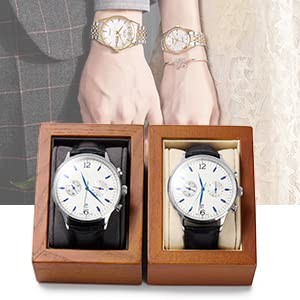 Solid Wood Single Watch Display Stand Showcase Jewelry Square Single Grey