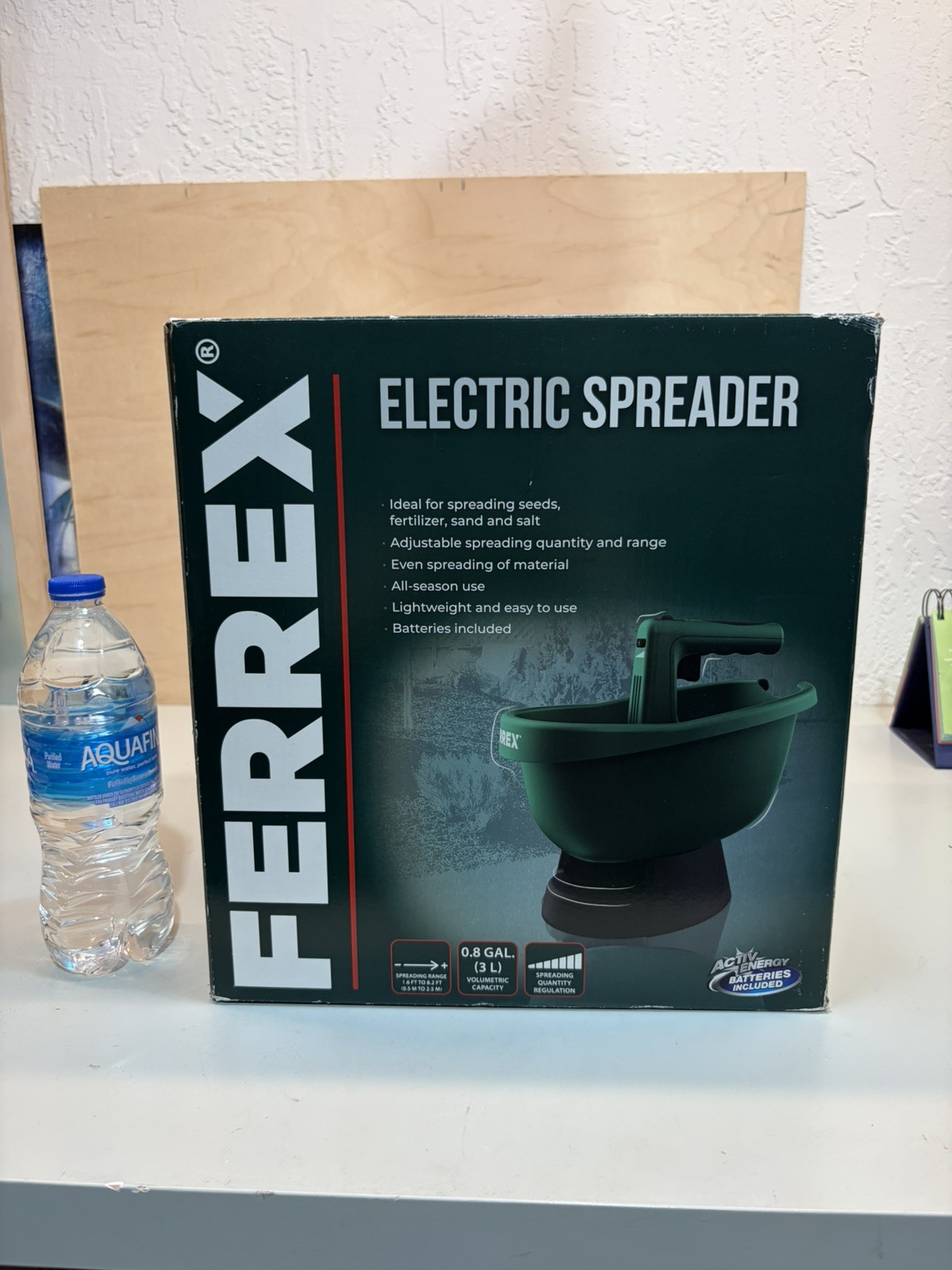 Ferrex Handheld Electric Seeder Fertilizer Weeder Seed Spreader NEW