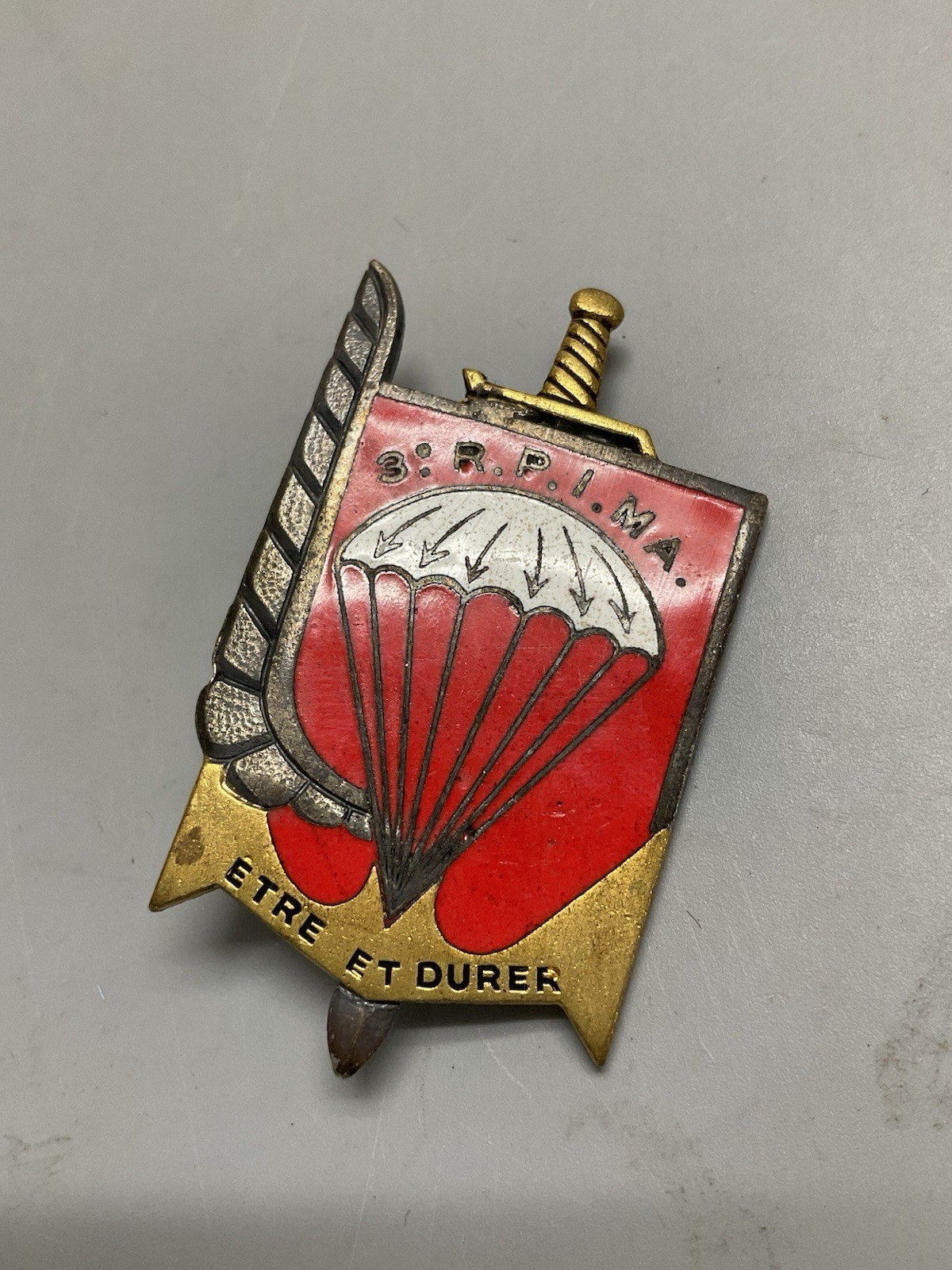 French 3rd Marine regiment Badge- b414