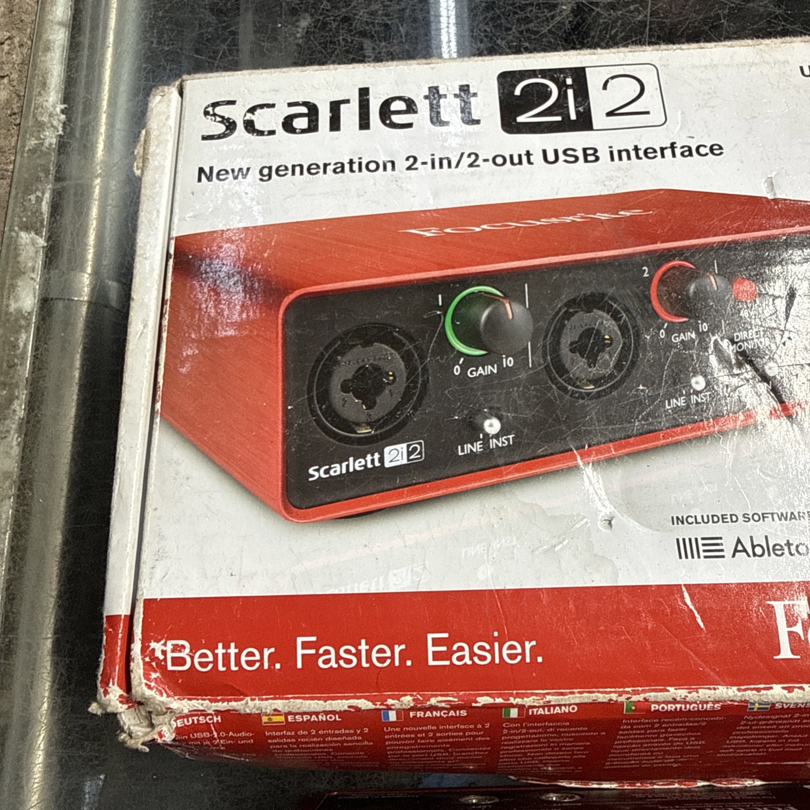 Focusrite Scarlett 2i2 2nd Gen USB Audio Interface Studio Recording W/Box Focus