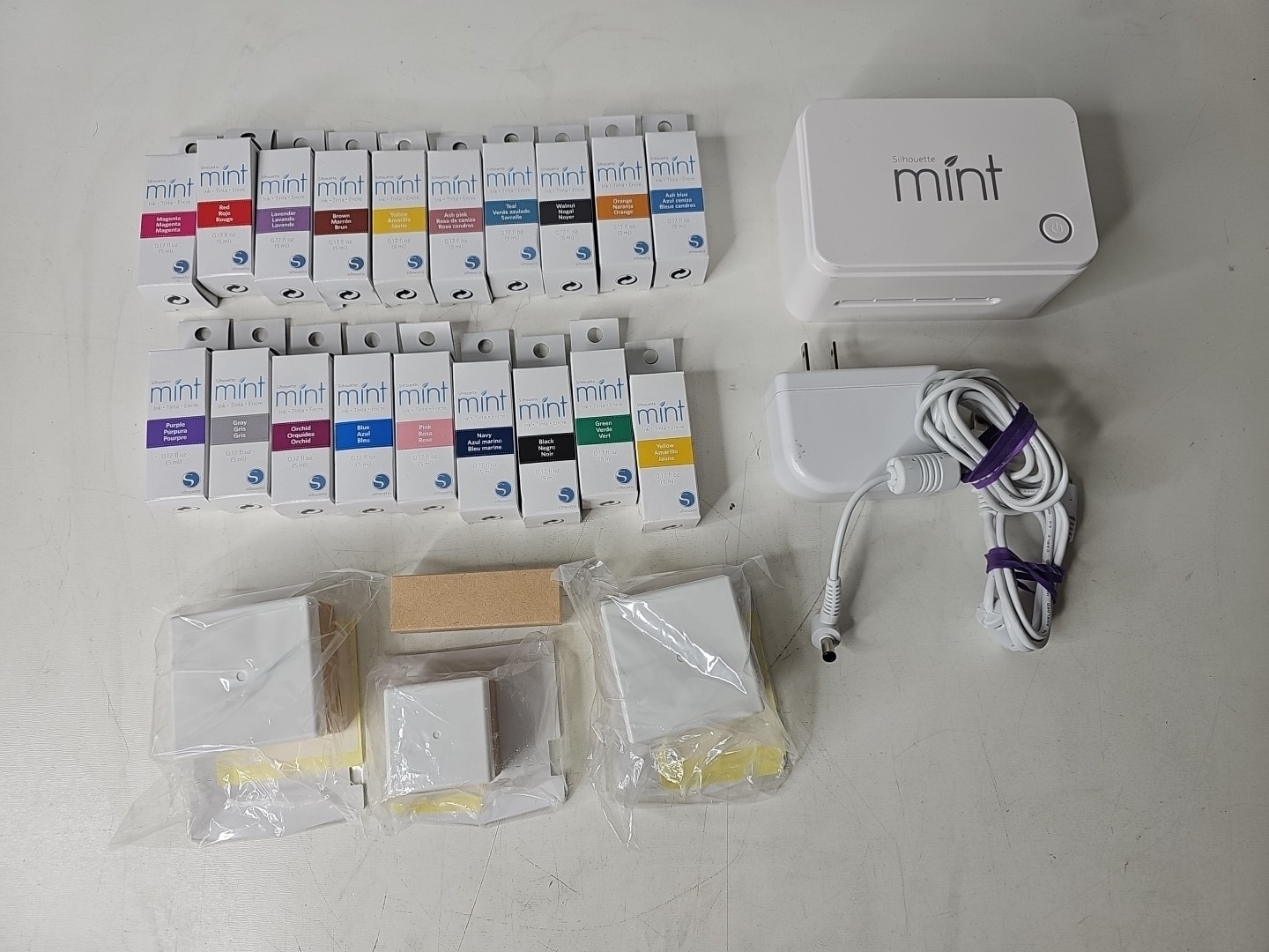 Silhouette Mint Studio Stamp Maker Untested Huge Lot Lots of INK