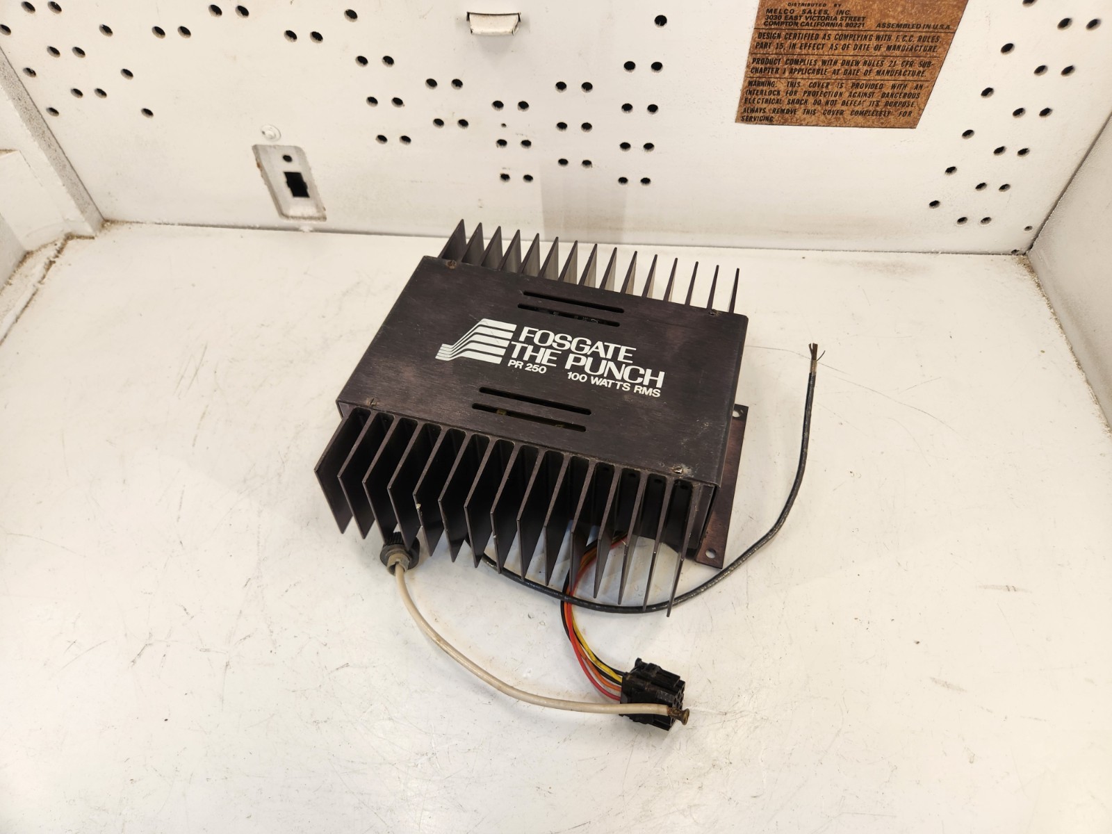 Fosgate The Punch PR 250 Power Amplifier, Old-school Pre Rockford.