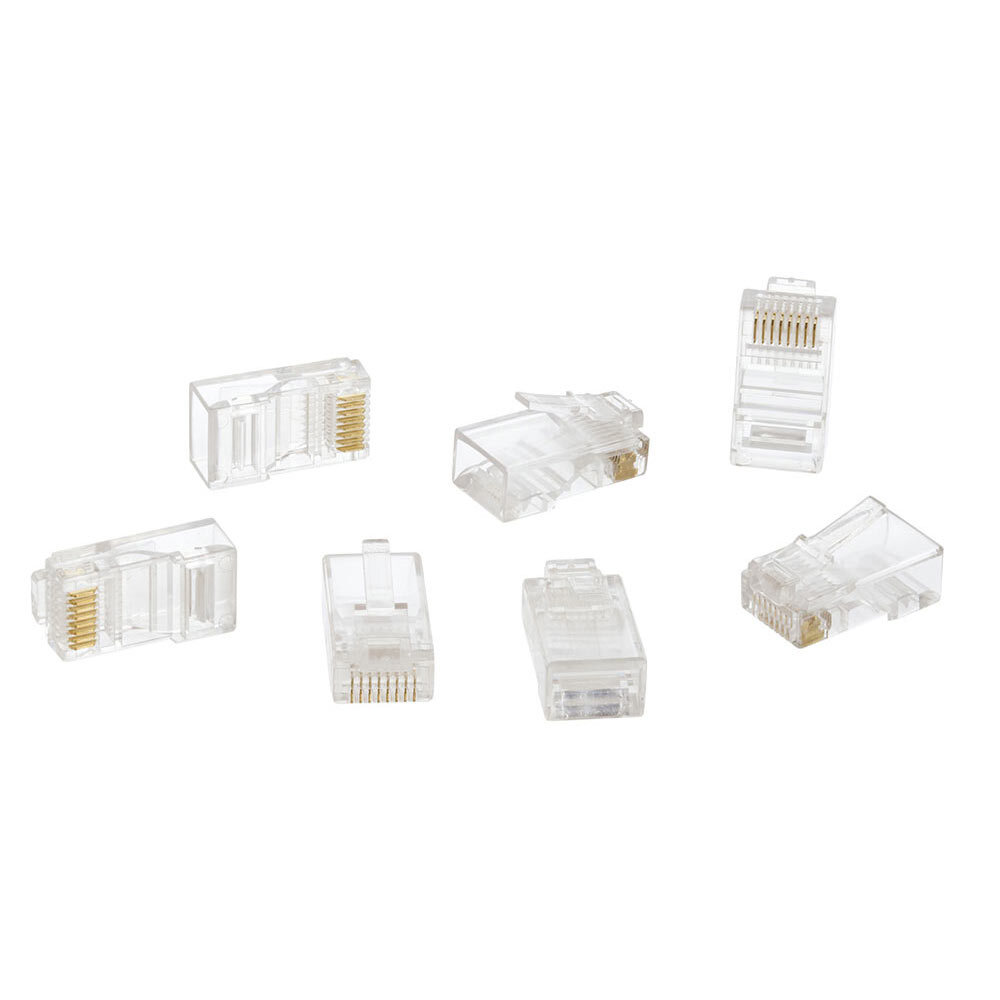 200 Pack RJ45 Modular Plugs 8P8C Cat5e Cat 5 LAN Ethernet Cable Connector Plug