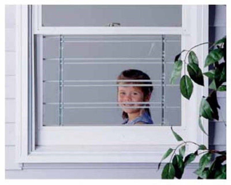 4 Bar # 1134 Adjustable Swing Open 24"-42" Window Security Guard - Pack of 2
