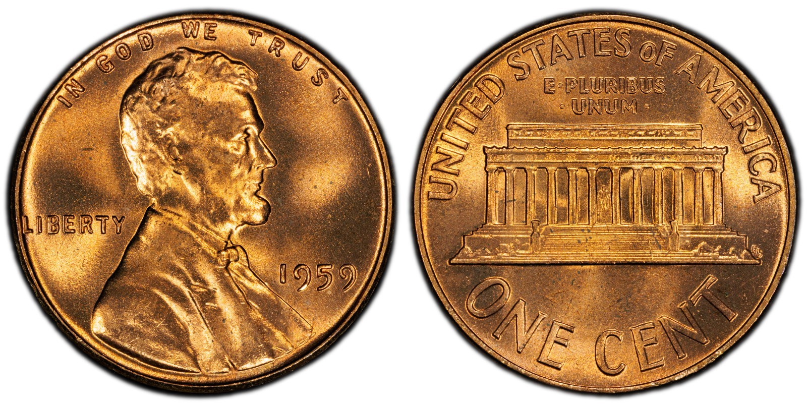 1959 P Lincoln Memorial Cent Penny BU Uncirculated