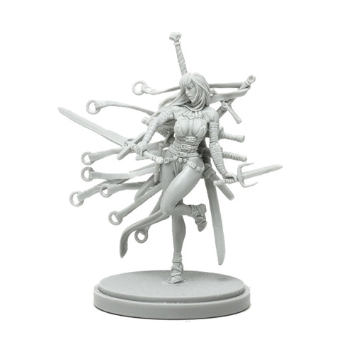 Kingdom Death 30mm White Speaker Sword Hunter Model Rare Unassembled & Unpainted