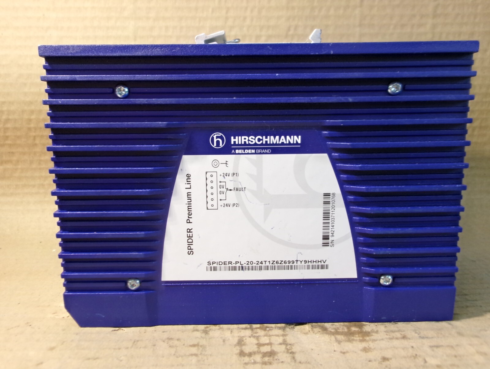 New Hirschmann SPIDER-PL-20-24T1Z6Z699TY9 Standard Line Ethernet Switch NNB