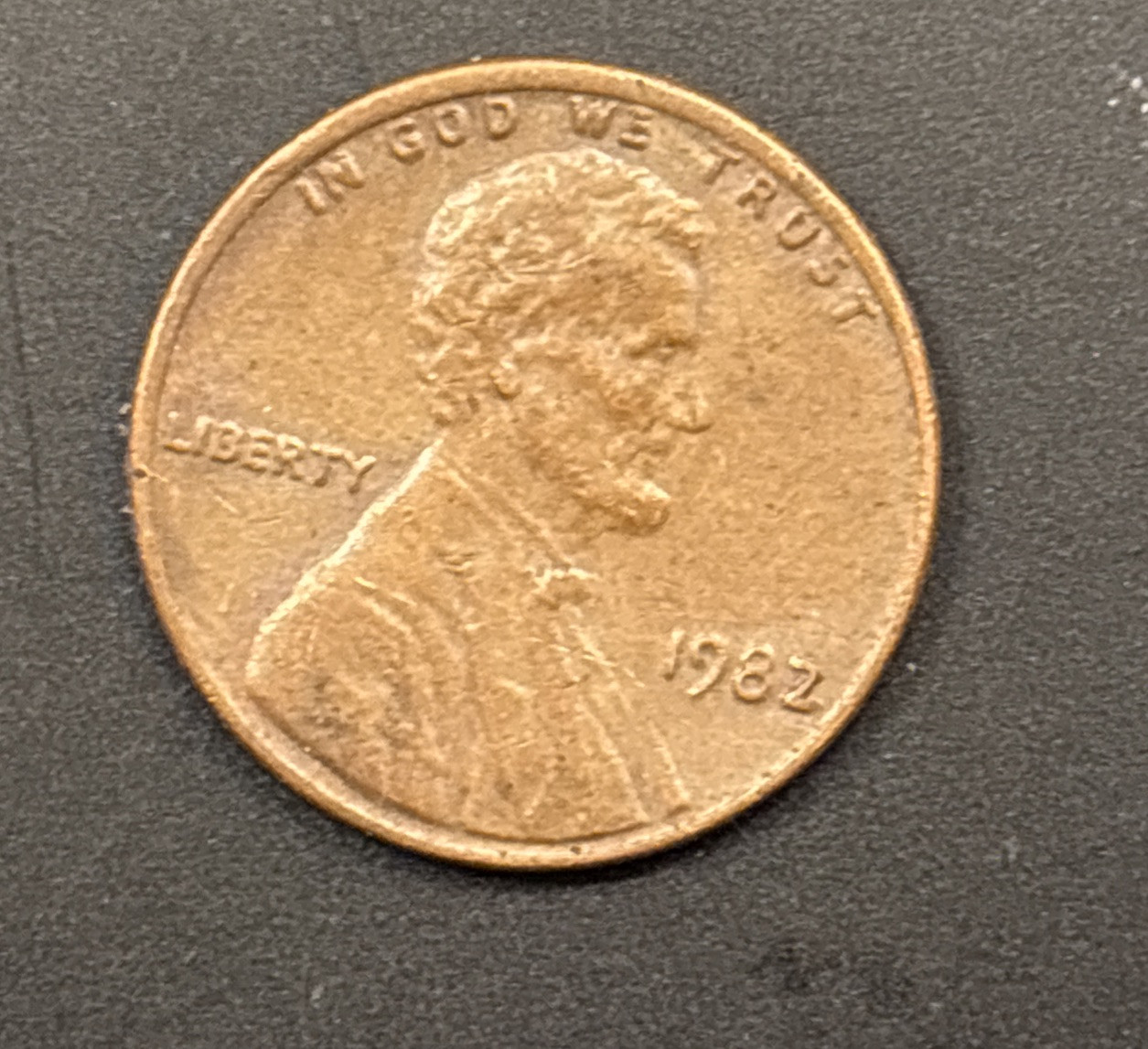 1982 Copper No Mint Mark Lincoln Penny 3.1 Grams