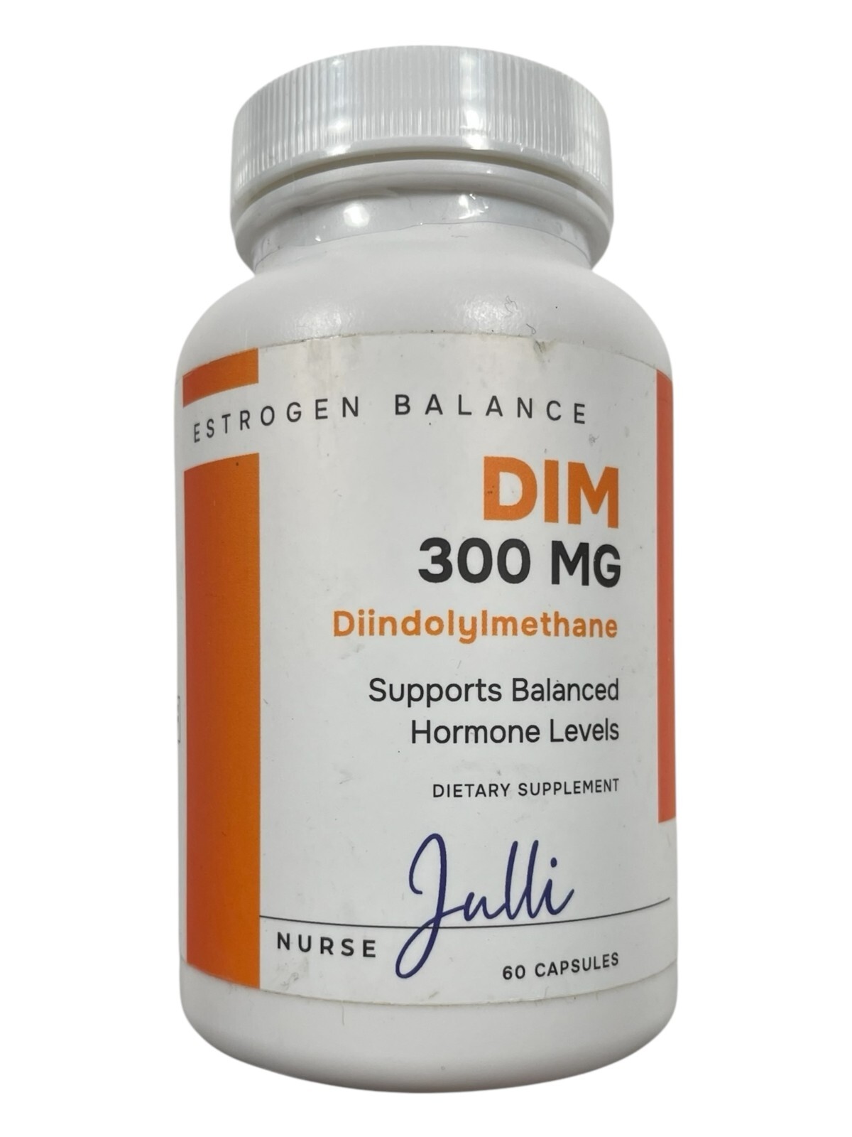 DIM Supplement - Supports Balanced Hormone Levels - 300 mg - 60 caps - Exp 10/26