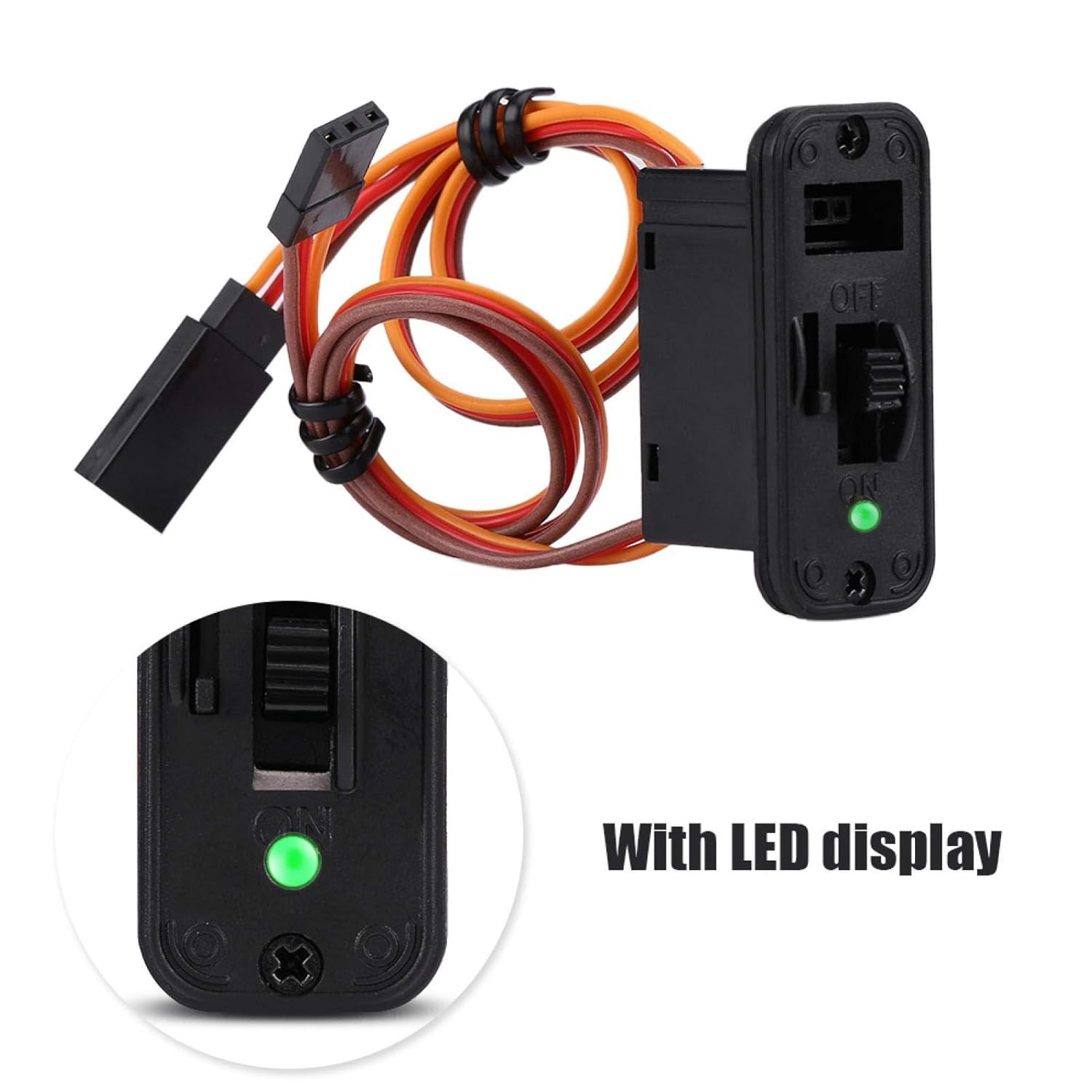 Heavy Duty LED RC Switch for Airplane Model - JR On/Off Switch, Accessory